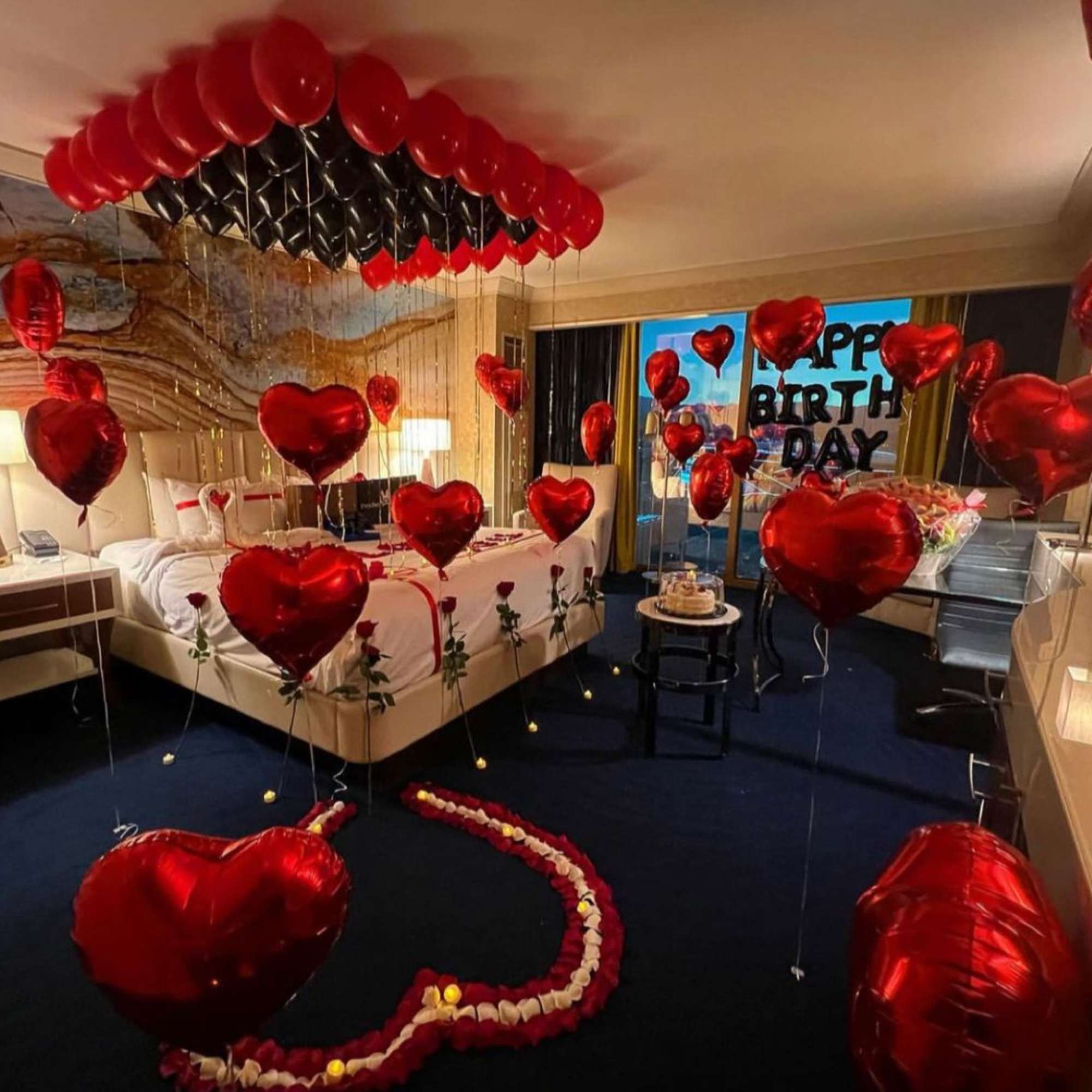 We will decorate a beautiful room always thinking about surprising that person