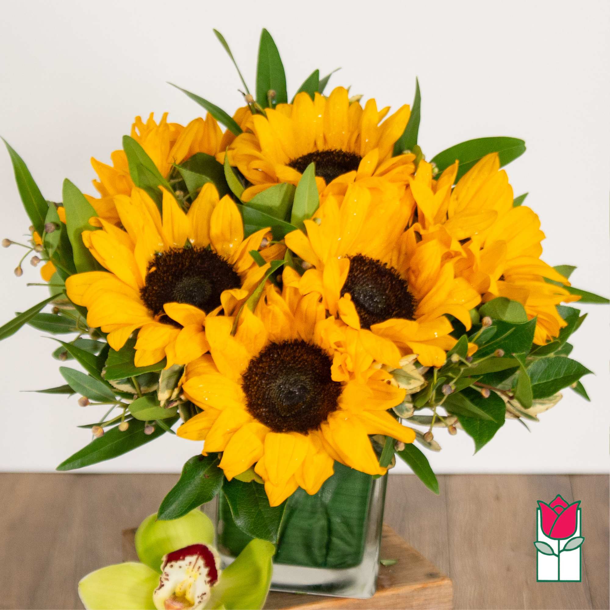 Bask in the warmth of the Beretania Florist Sunny Sunflower Compact Bouquet