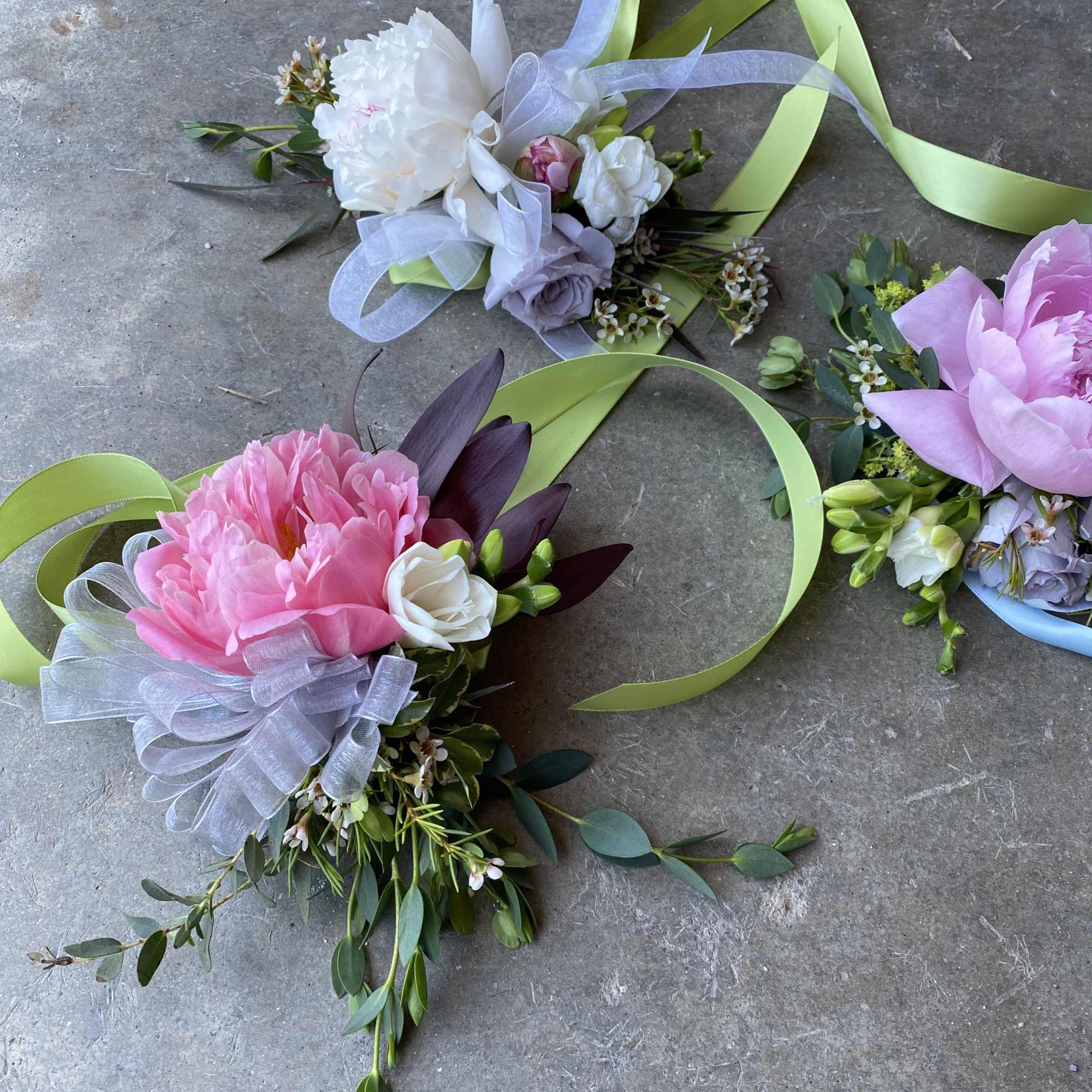 custom corsage to compliment your look