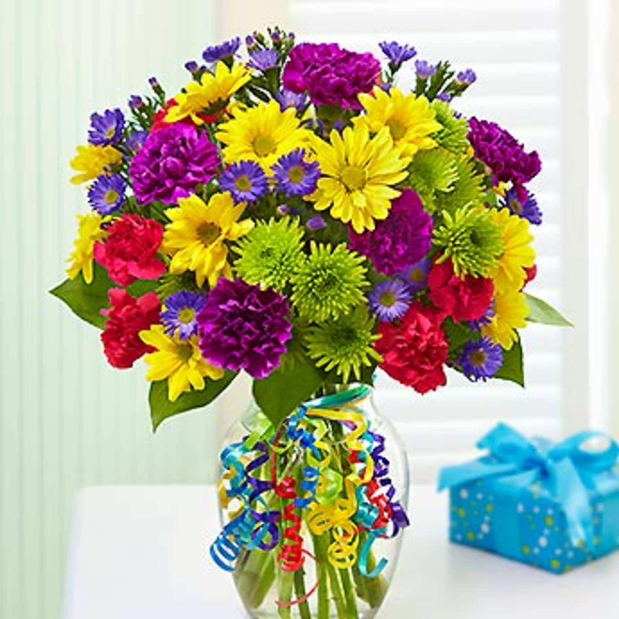 Birthdays. Congratulations. A quick pick-me-up. Celebrate any occasion with our bright bouquet Birthdays. Congratulations. A quick pick-me-up. Celebrate any occasion with our bright bouquet