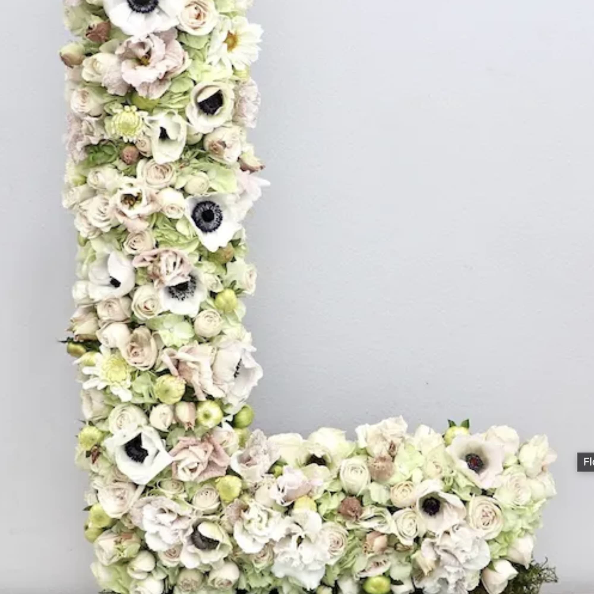 Completely custom flower letters or numbers. We need a 24 HOUR NOTICE.