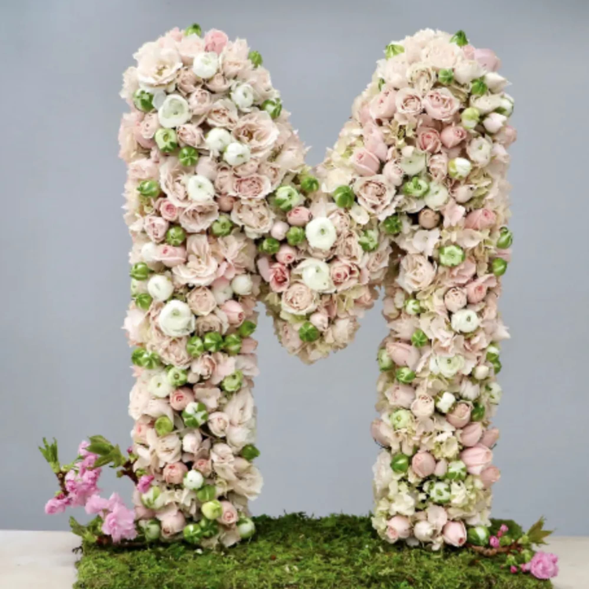 Completely custom flower letters or numbers. We need a 24 HOUR NOTICE.