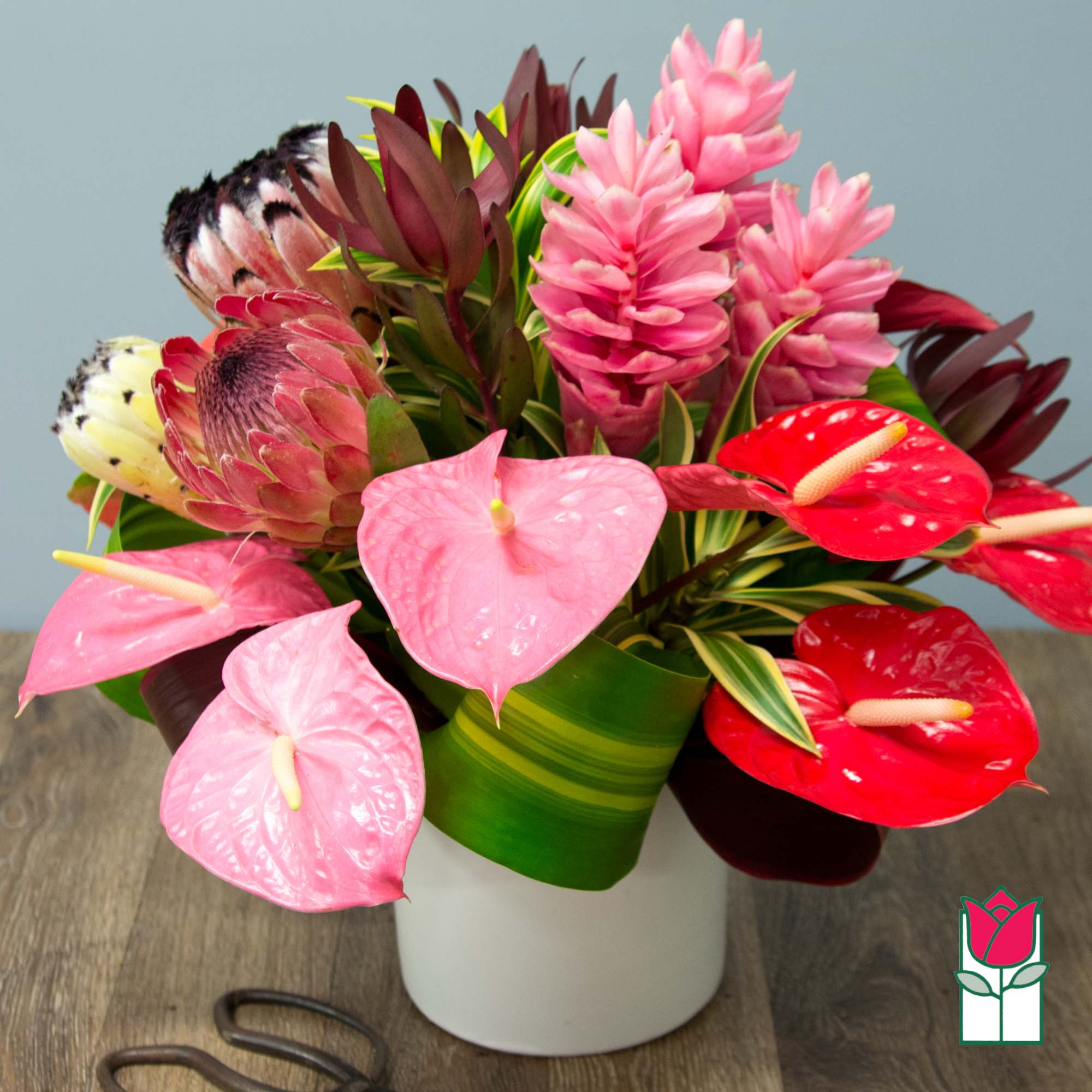 The Beretania Florist Tradewinds Tropical Bouquet is a beautiful bouquet that anyone