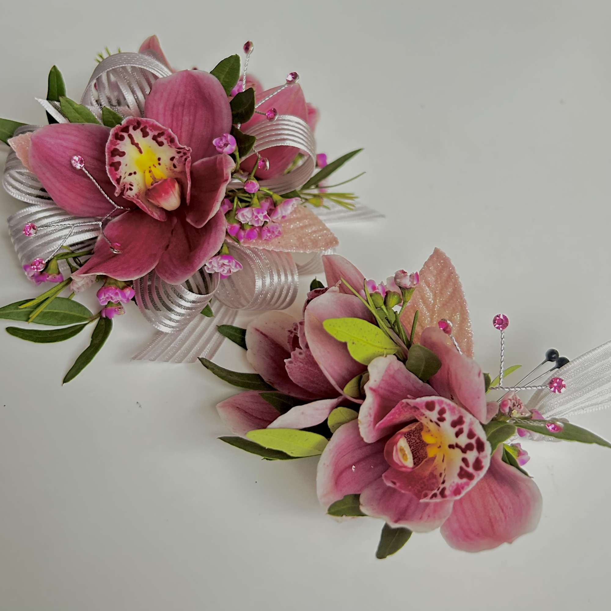 A beautiful Mini Cymbidium Orchid Corsage for Prom or Homecoming girls. 