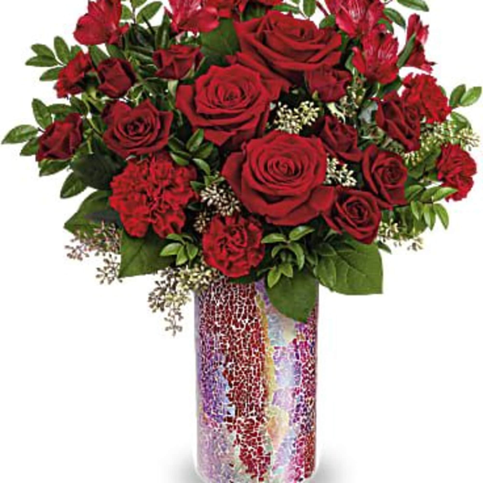 Send a shimmer they'll never forget with this wonderfully romantic red Valentine's