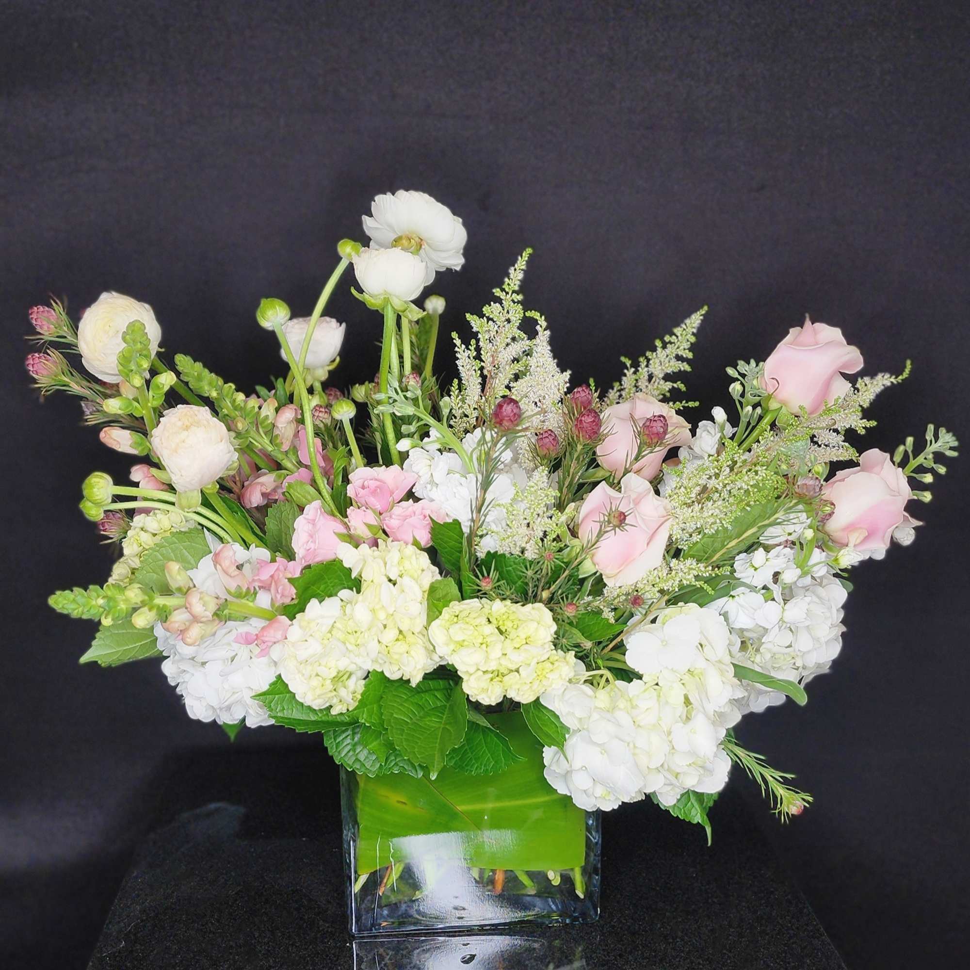 A combination of pinks and whites introduces a soft palette to any A combination of pinks and whites introduces a soft palette to any