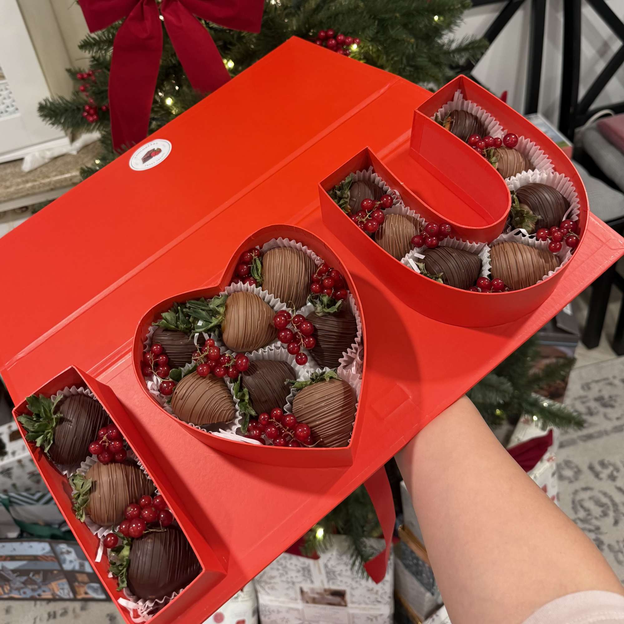 Make a grand statement of affection with our &ldquo;I Love You&rdquo; Chocolate-Covered