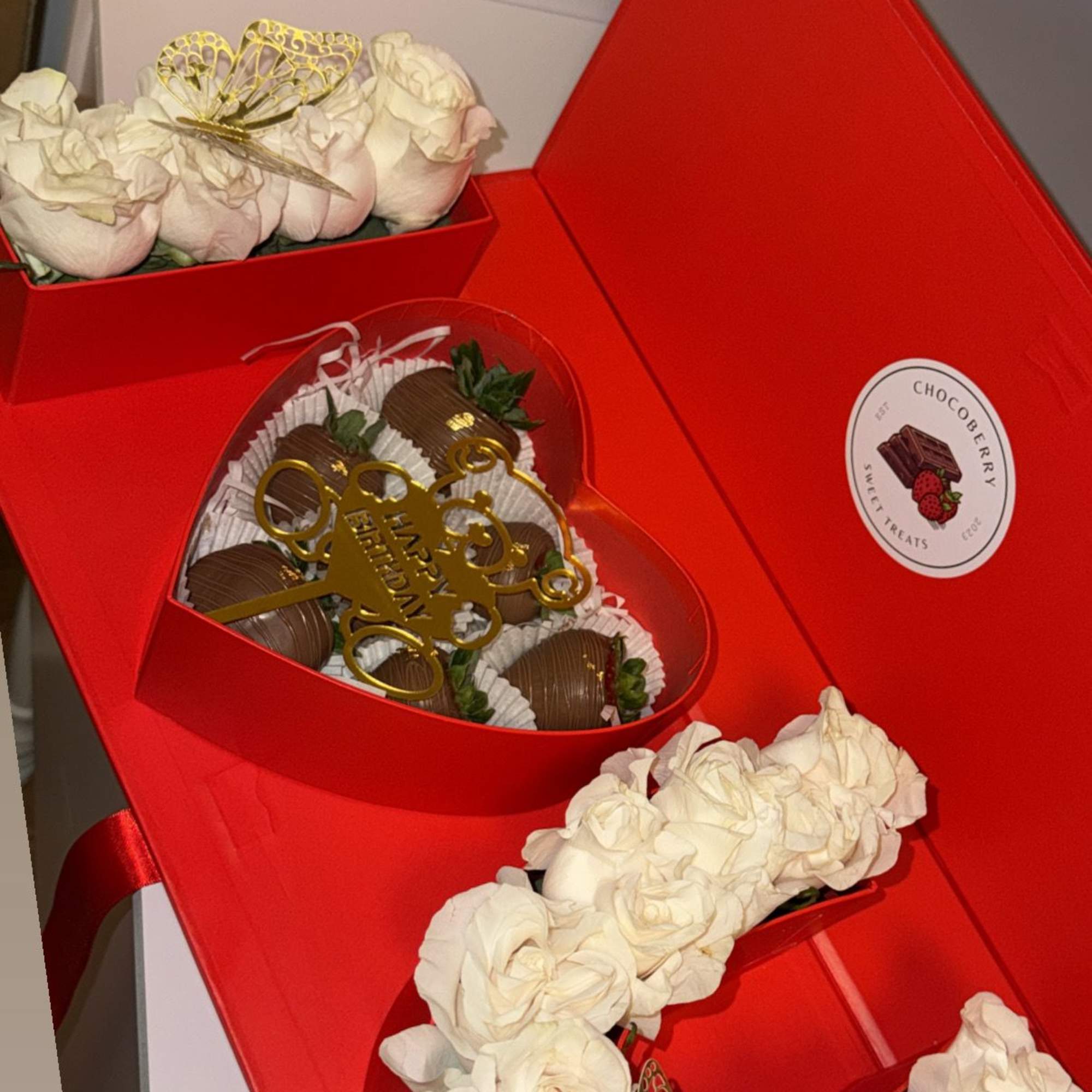 Make a grand statement of affection with our &ldquo;I Love You&rdquo; Chocolate-Covered