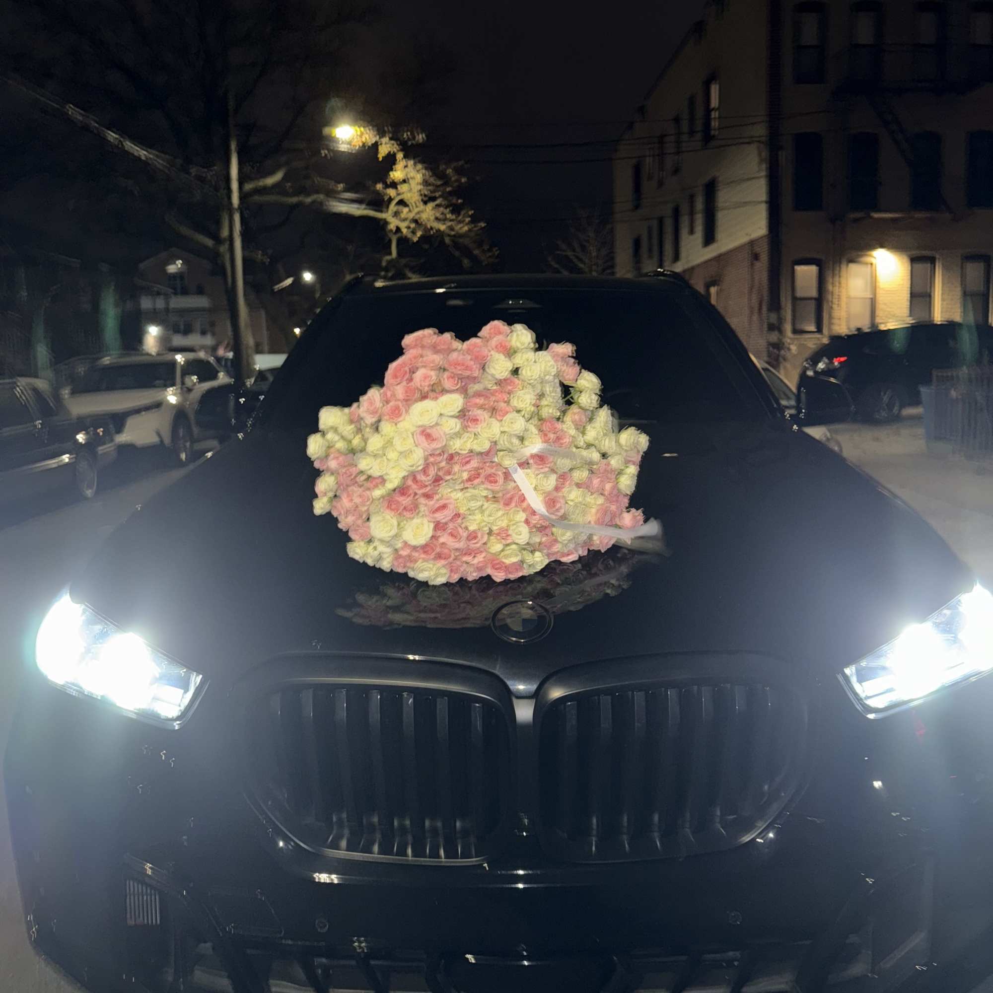 Our Blushing Spray Rose Bouquet is a delicate and enchanting arrangement that