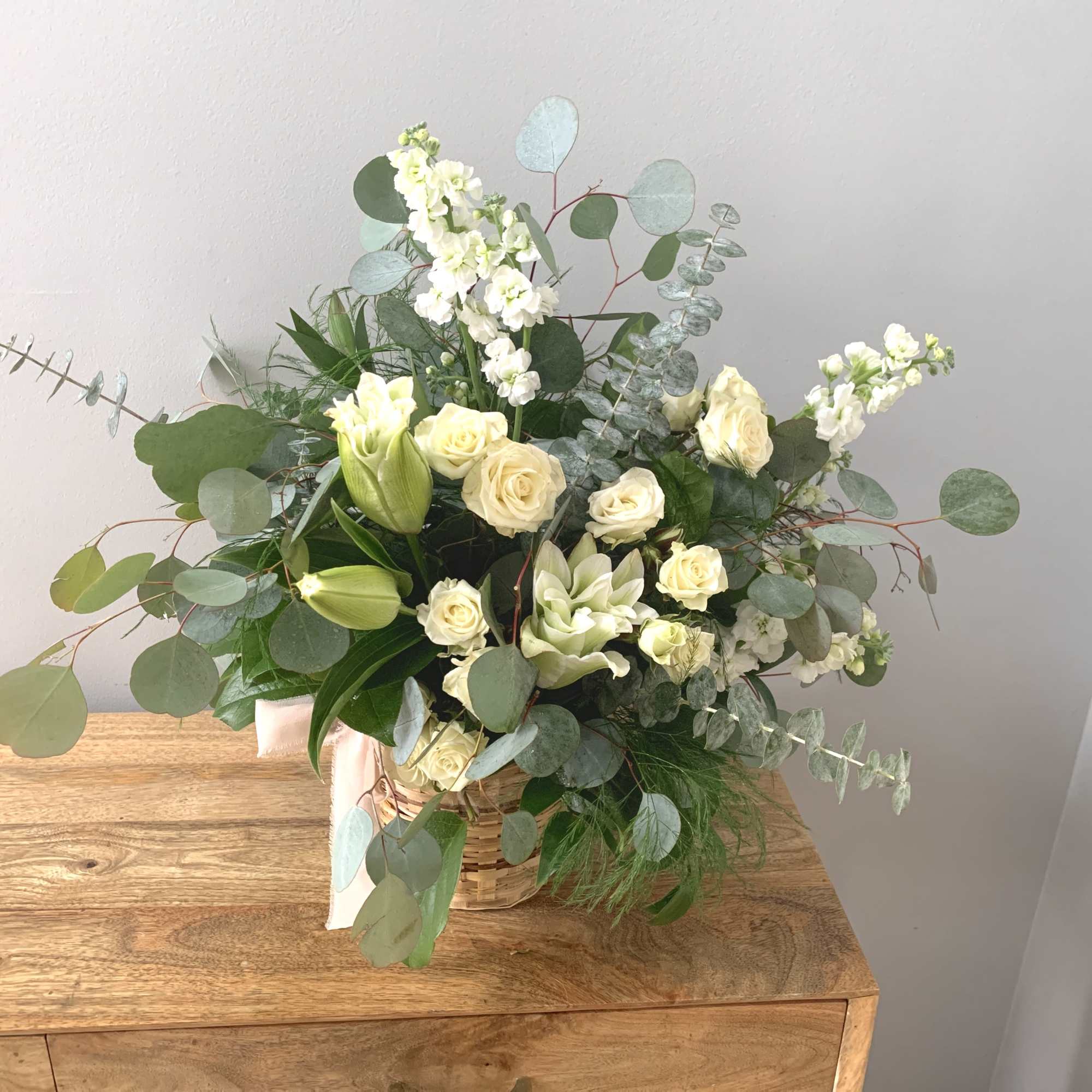 A soft, soothing palette meant to comfort and honor. Featuring gentle whites