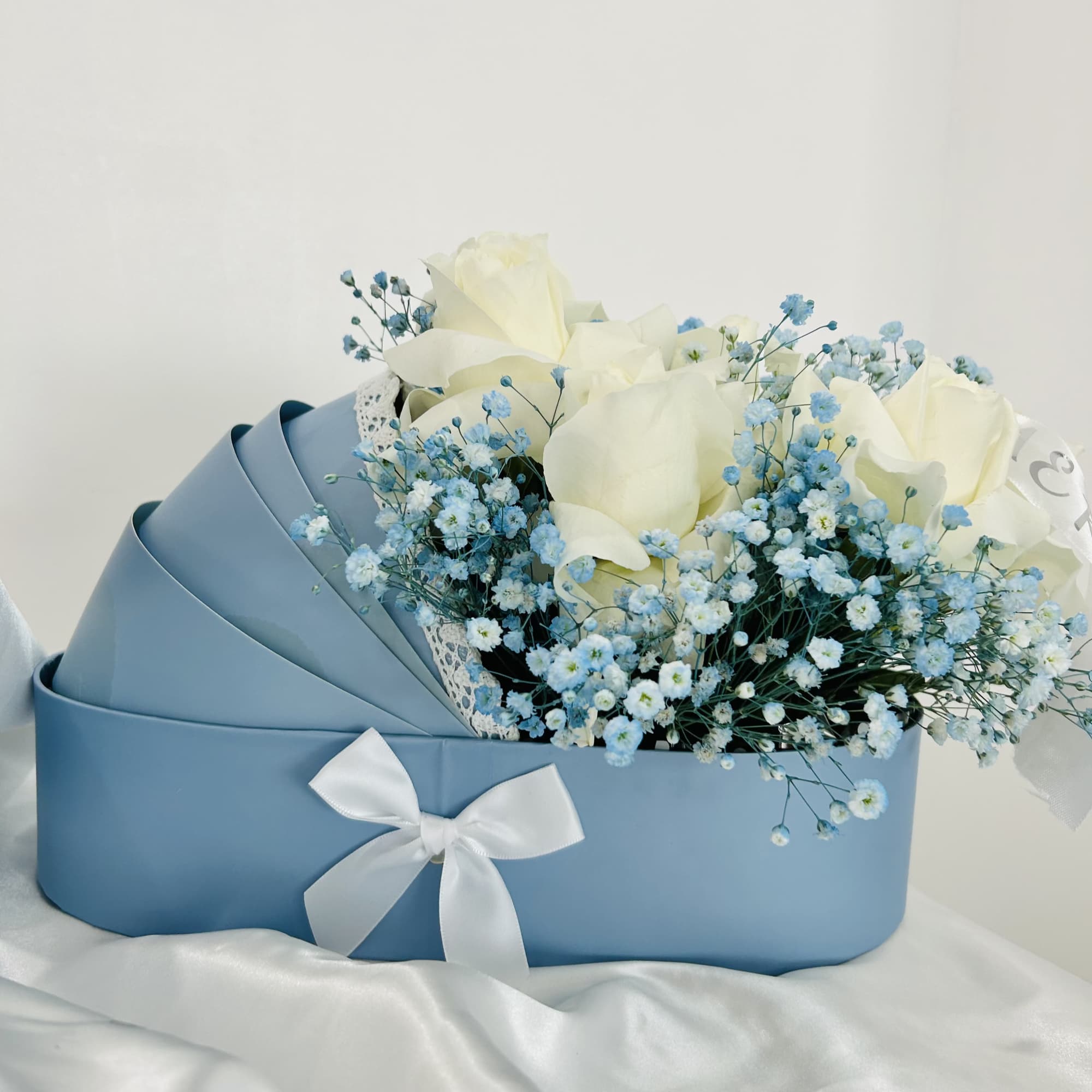 blue baby boy basket.