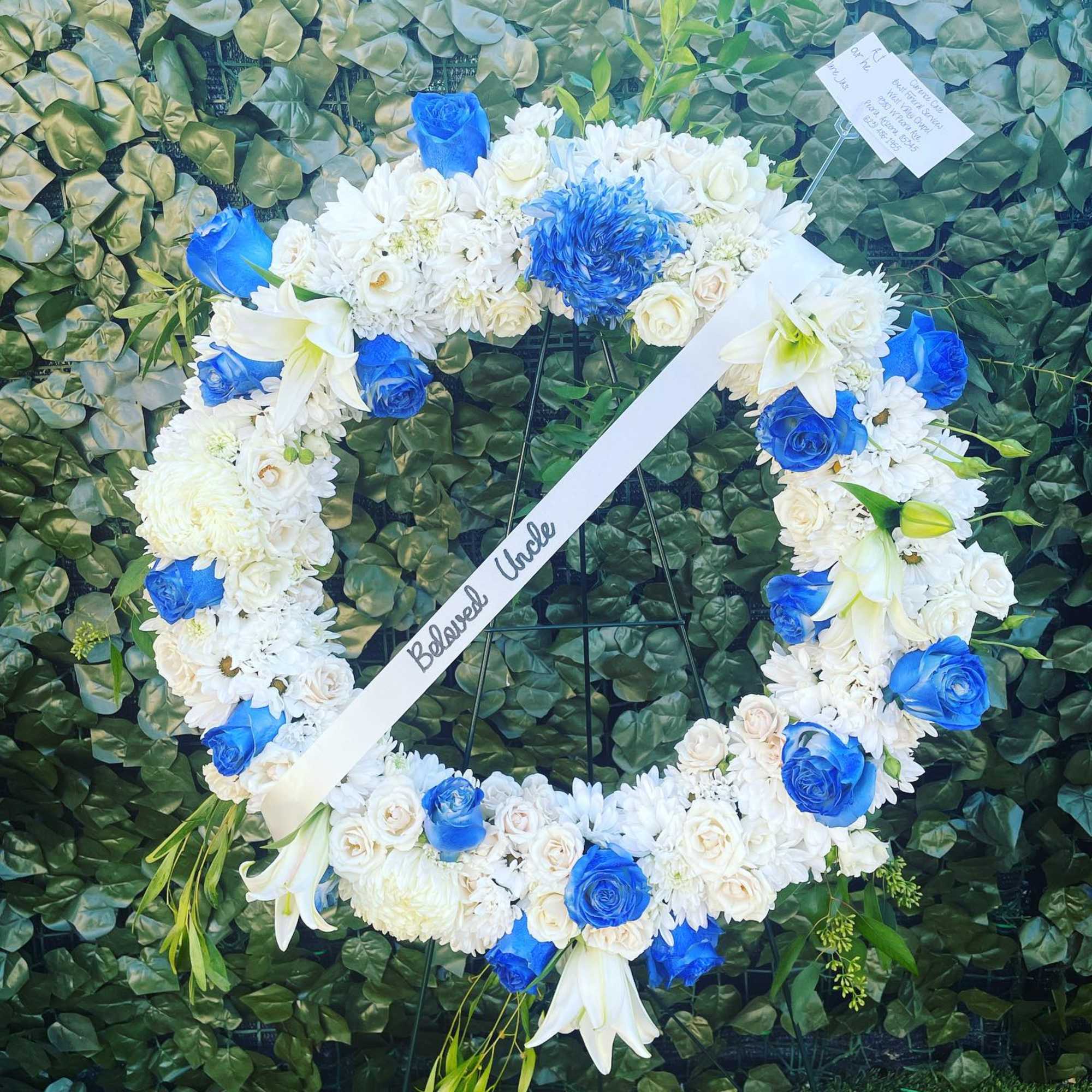 At this difficult time, our custom-made funeral wreaths are tailored to honor