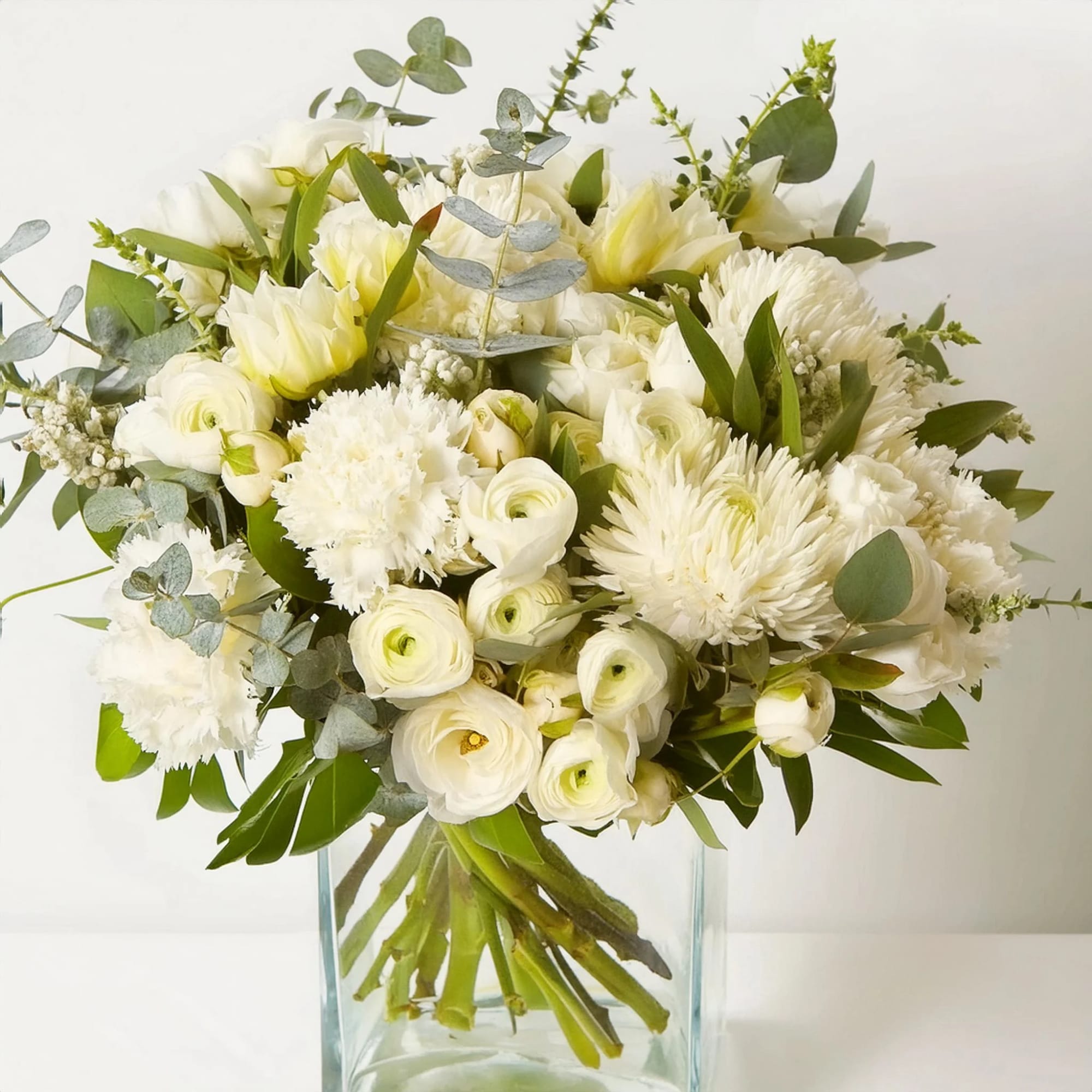 Introducing the White Elegance by Life That Blooms, a sophisticated and serene Introducing the White Elegance by Life That Blooms, a sophisticated and serene