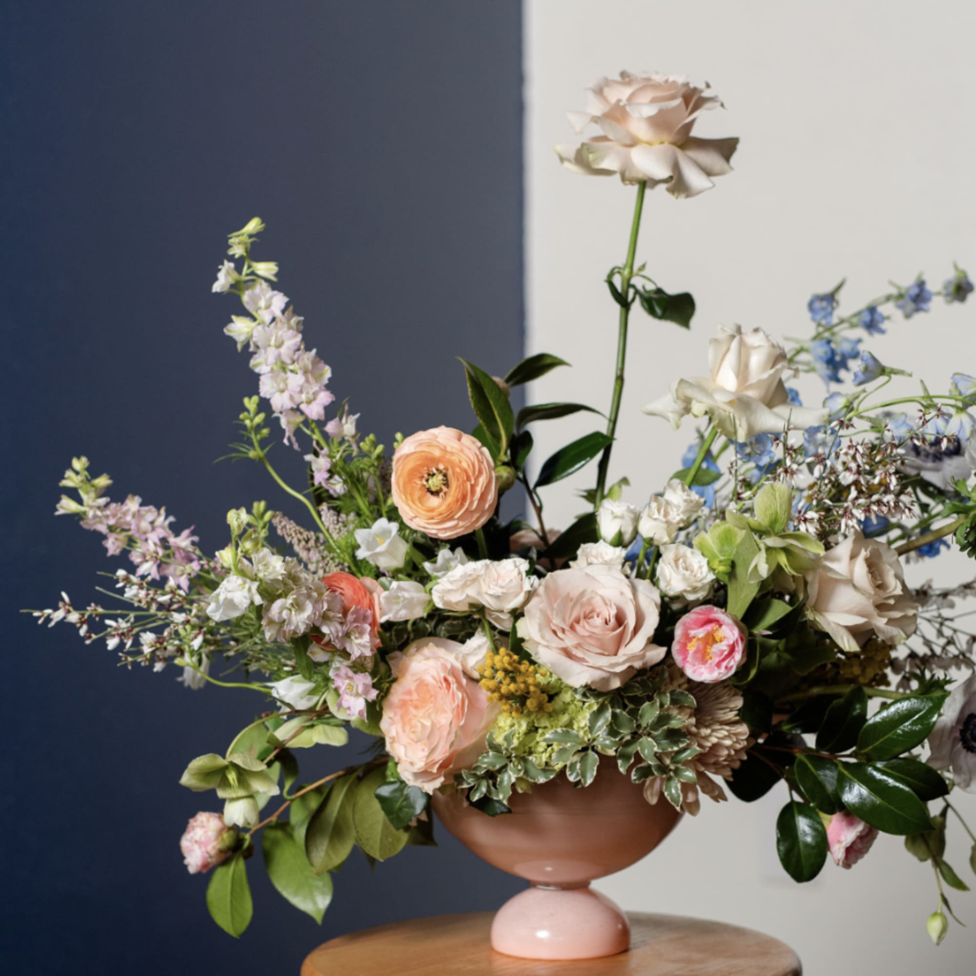 This stunning glass compote is one for the hall of fame! Florals