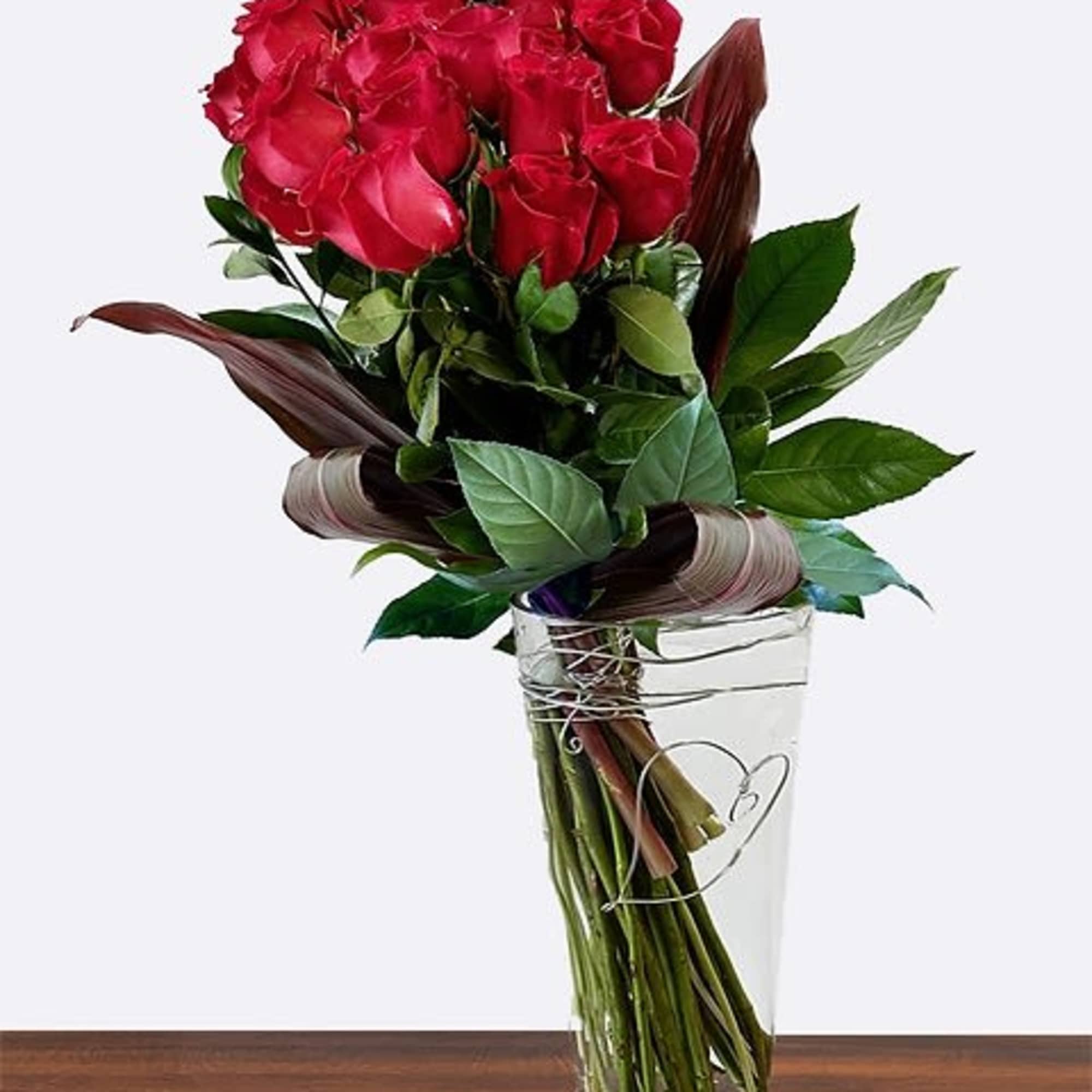 12 or 18 Roses artfully arranged. Why always send the same old