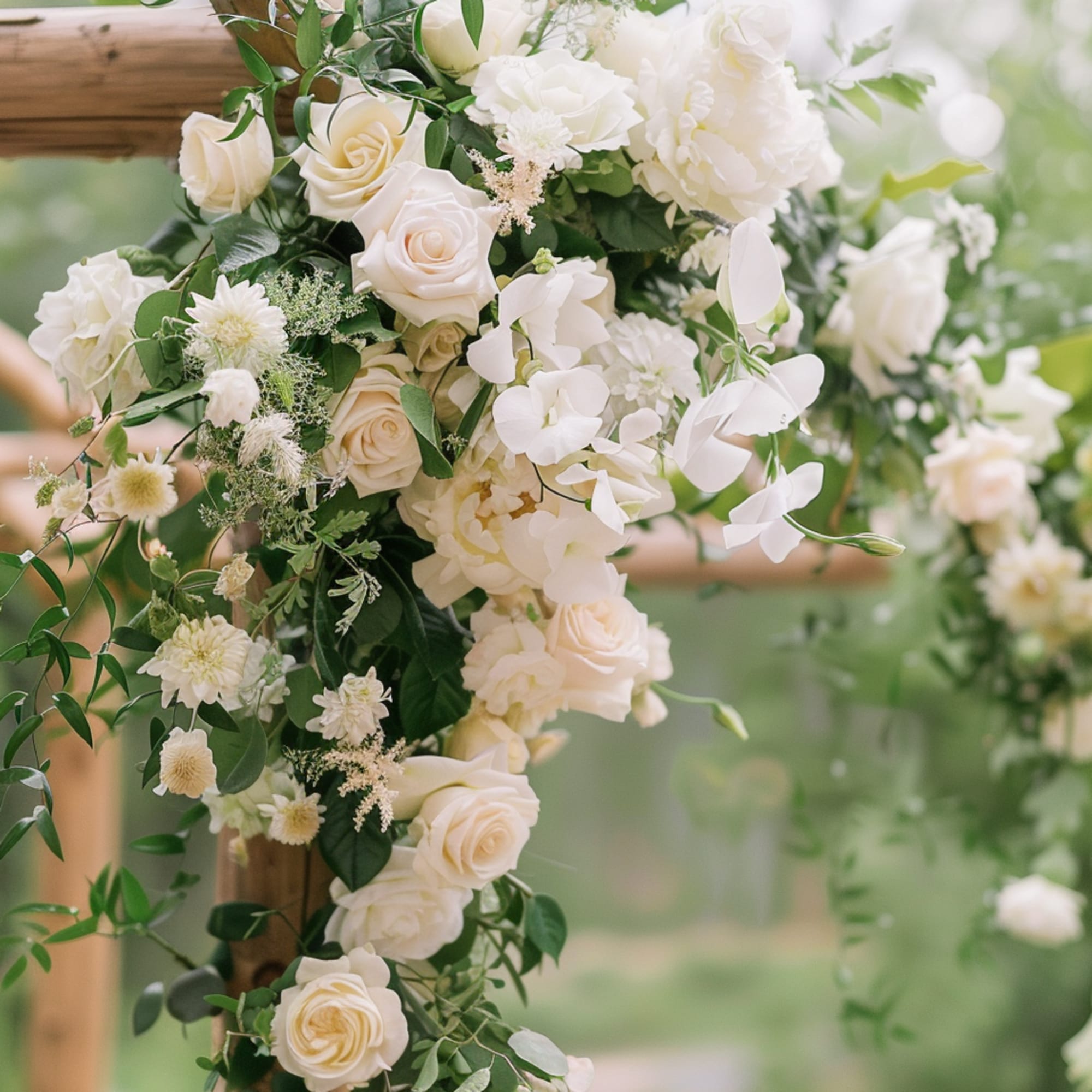 Add a touch of floral artistry to your ceremony space or photo