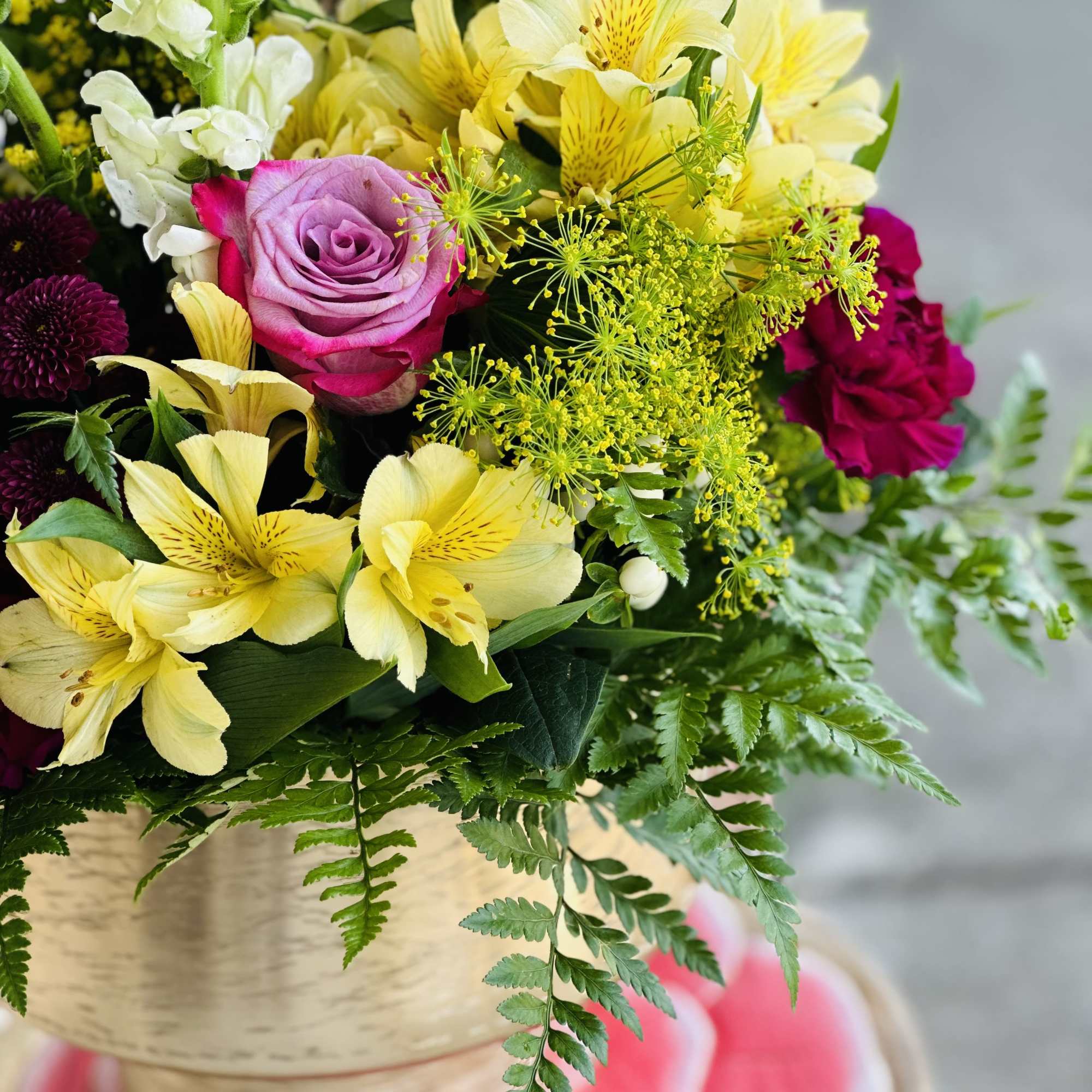 Altar flowers that are curated specifically for your church altar or edifice.