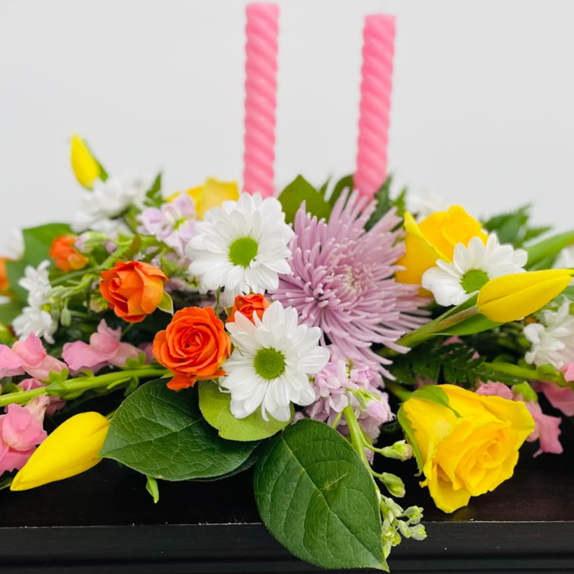 Spring is in bloom!  Beautiful pinks and yellows will brighten up