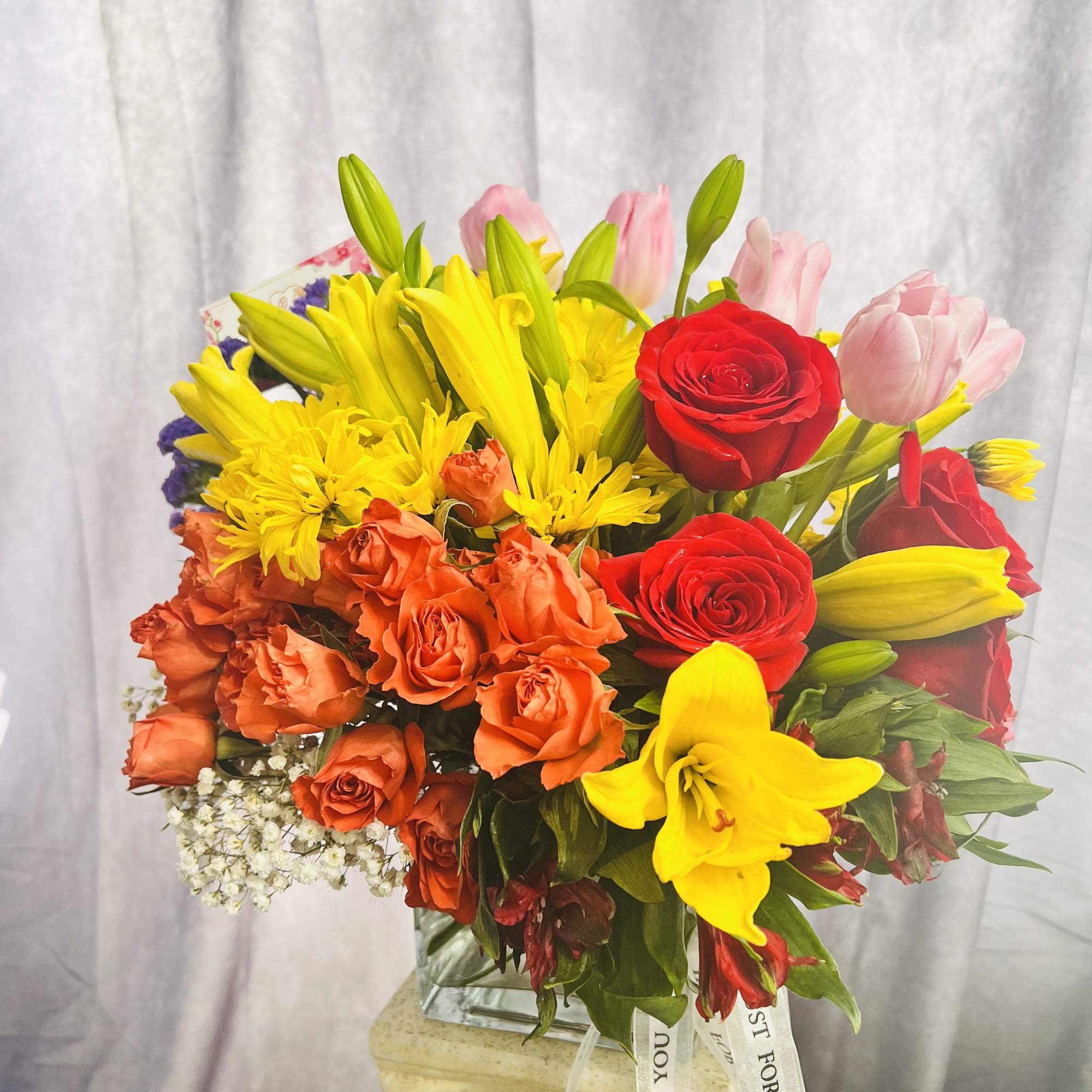 Juicy by BloomNation™ packs a color punch! Featuring over 6 different flowers Juicy by BloomNation™ packs a color punch! Featuring over 6 different flowers