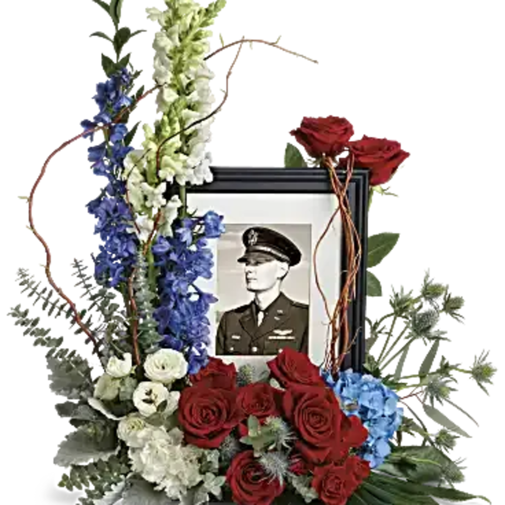 Honor the memory of an always-beloved with this beautiful display bouquet. Designed