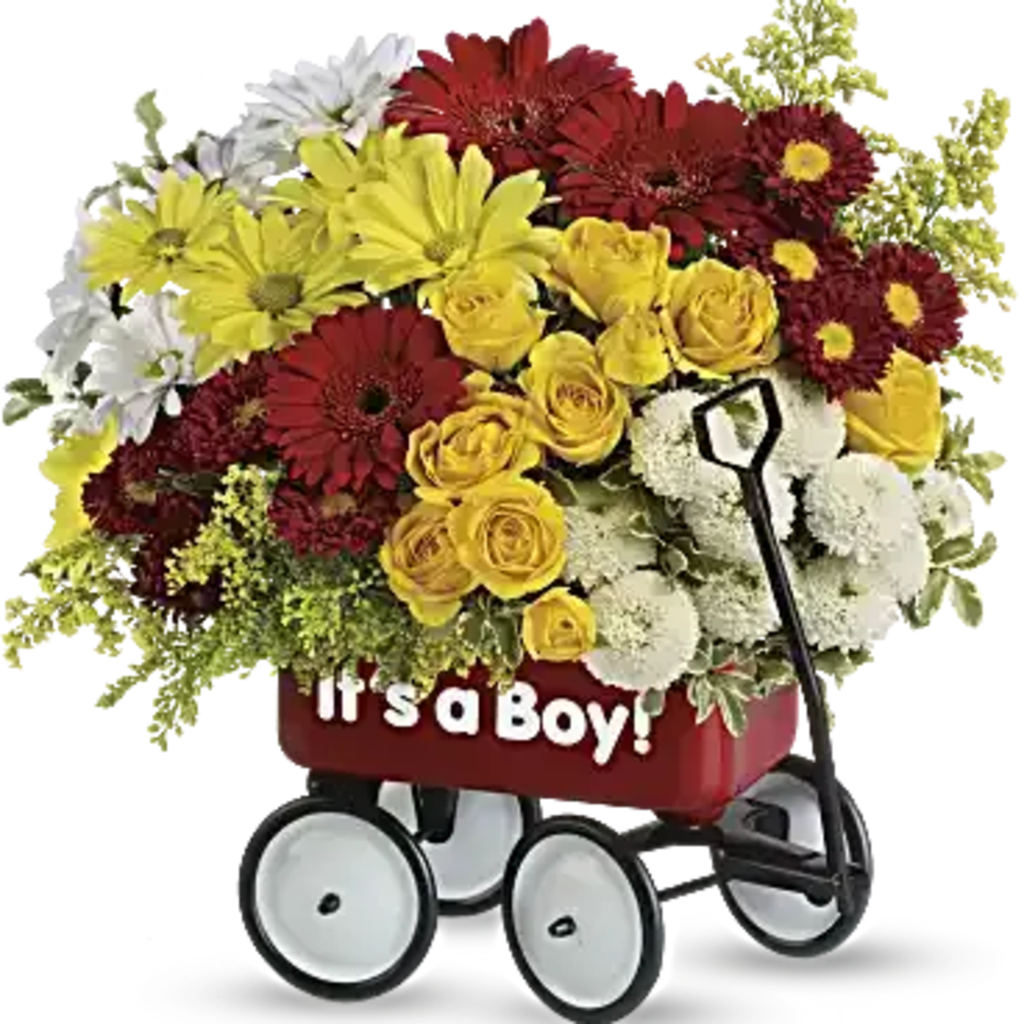 Talk about the perfect welcome wagon! Available for boys and girls, this