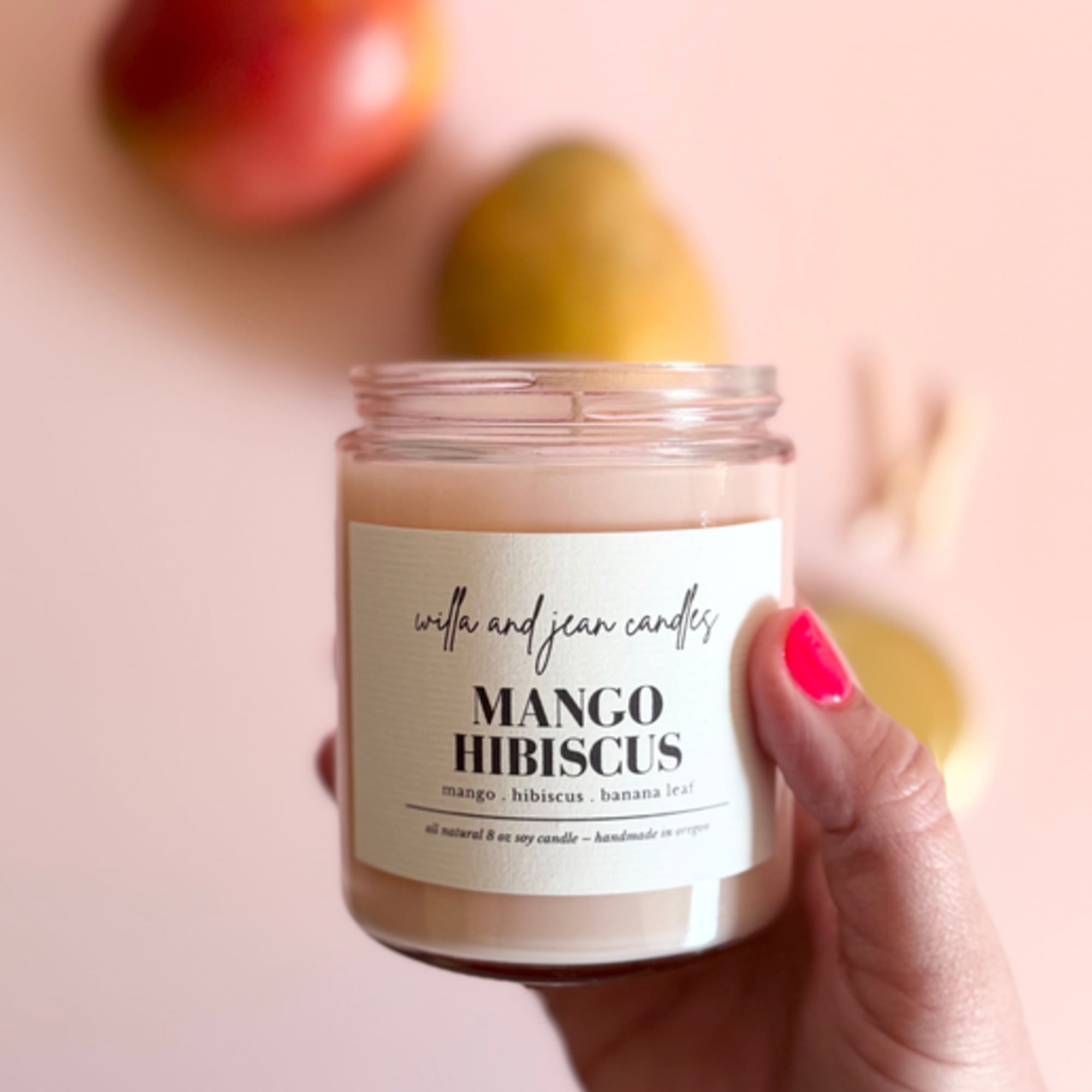 Mango Hibiscus is sunshine in a candle&mdash;a vibrant blend of juicy mango