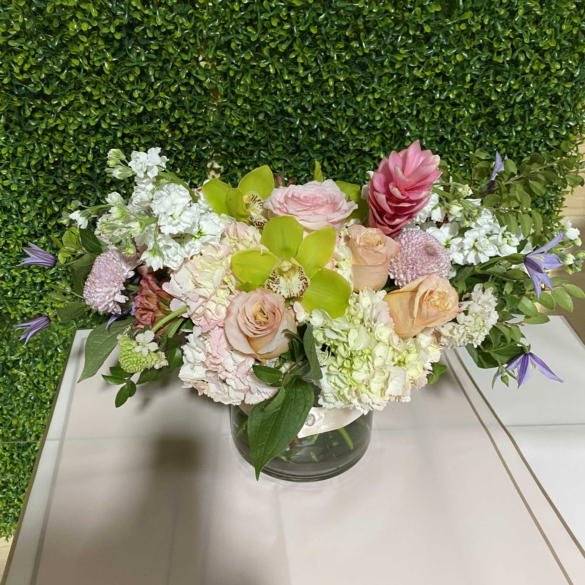 elegant flower arrangement with all premium flowers 