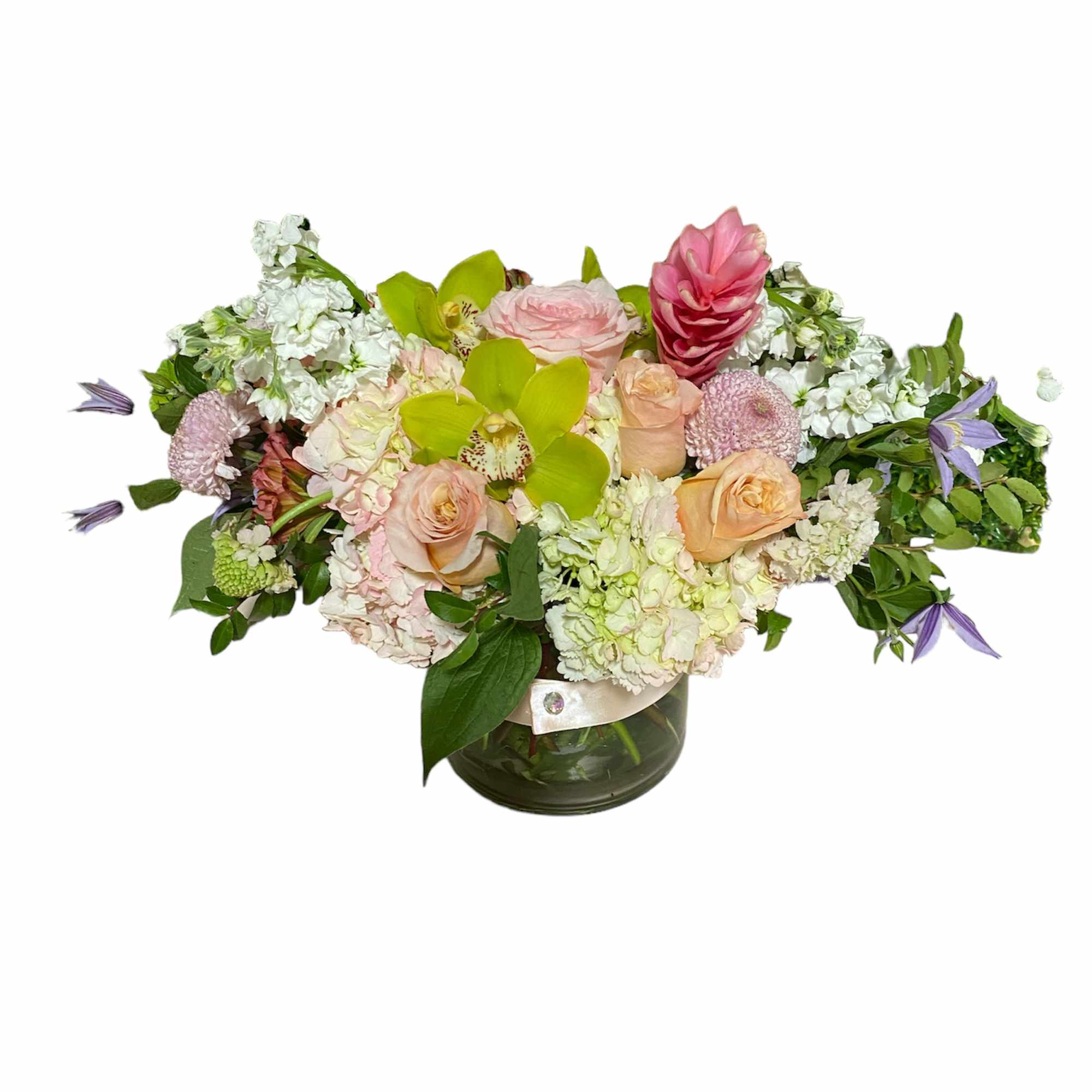 elegant flower arrangement with all premium flowers 