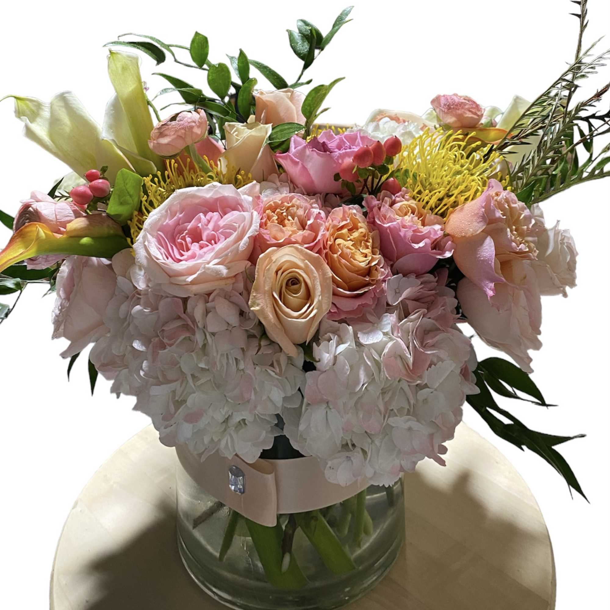 elegant flower arrangement with all premium flowers 