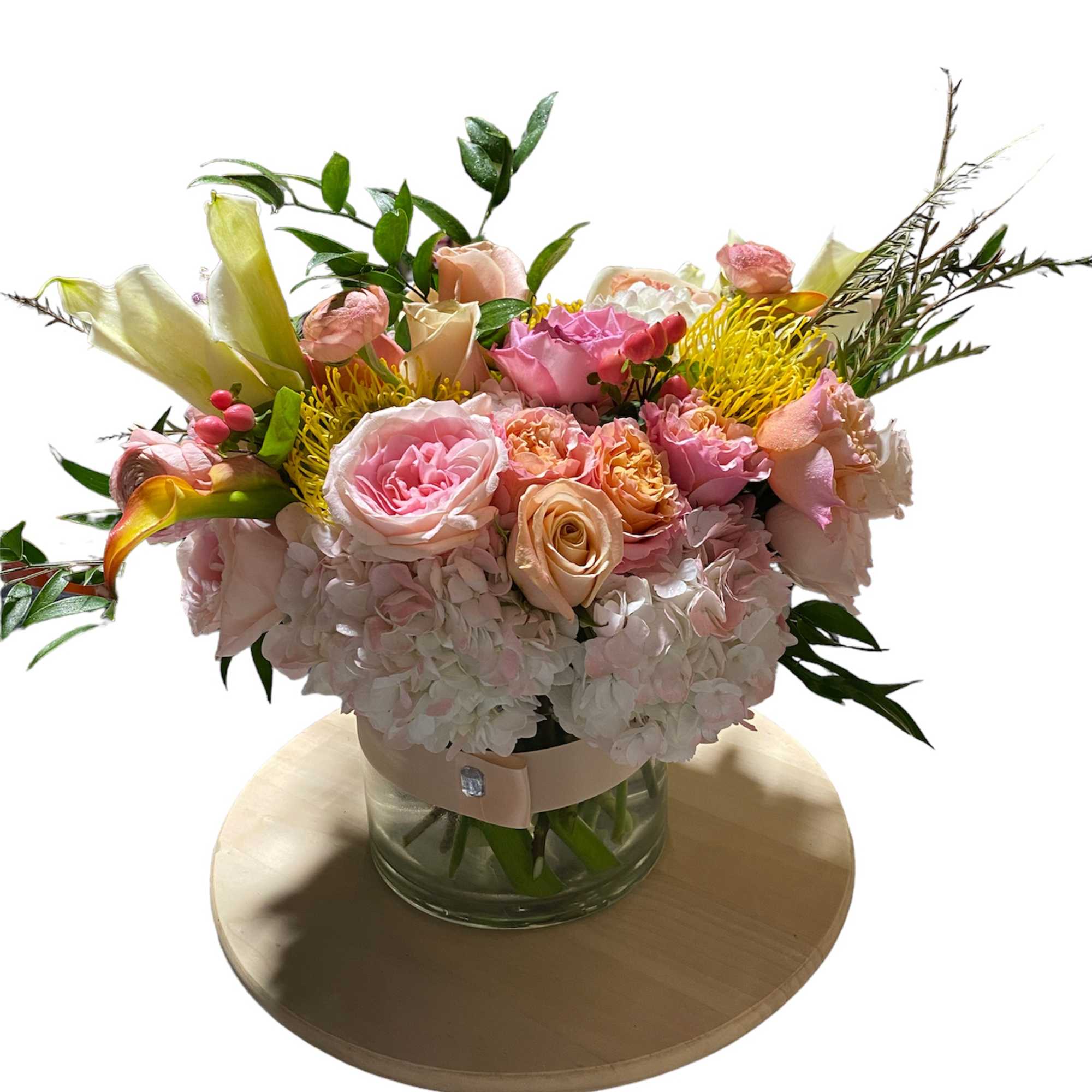 elegant flower arrangement with all premium flowers 