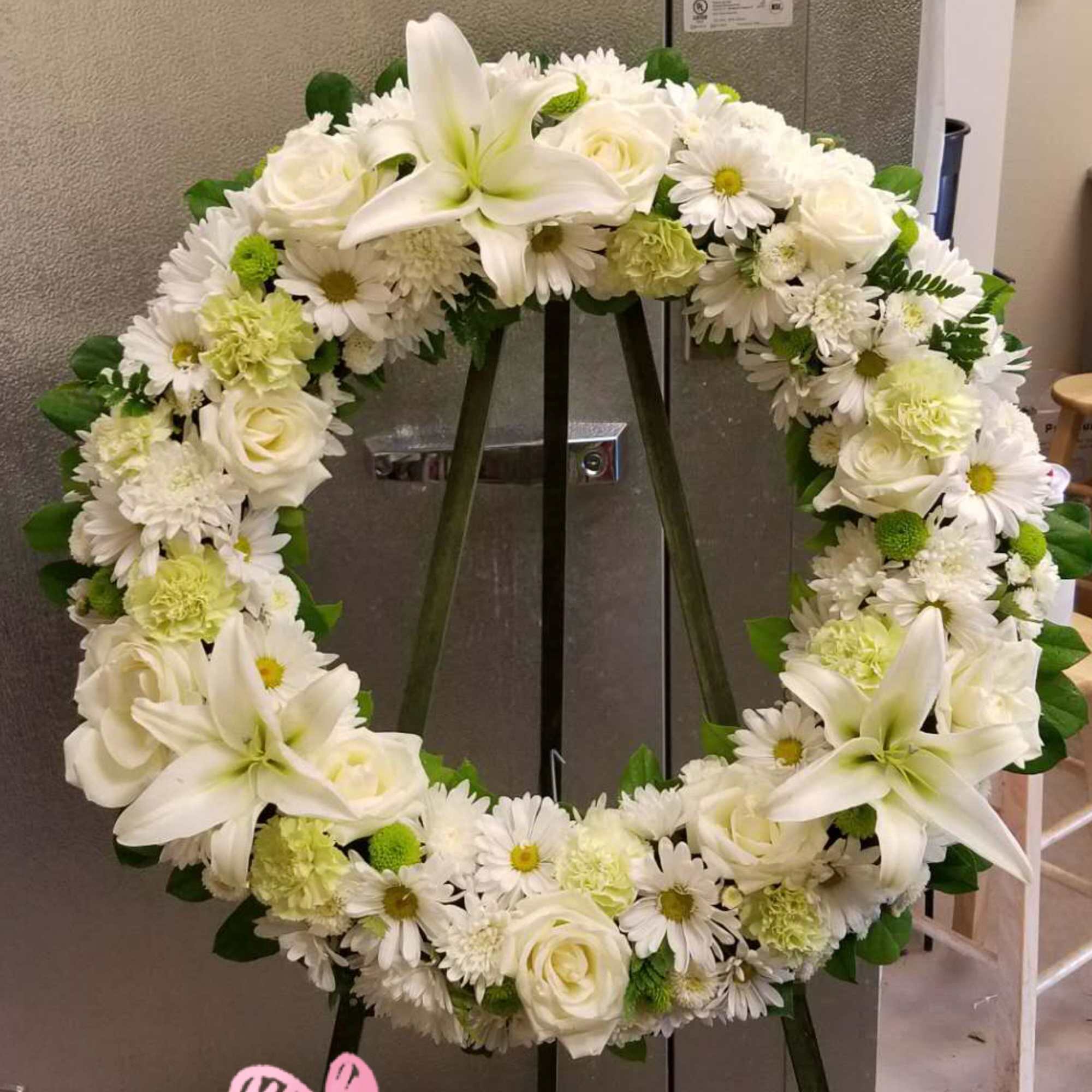 The traditional funeral wreath, beautifully representing the eternal circle of life, is