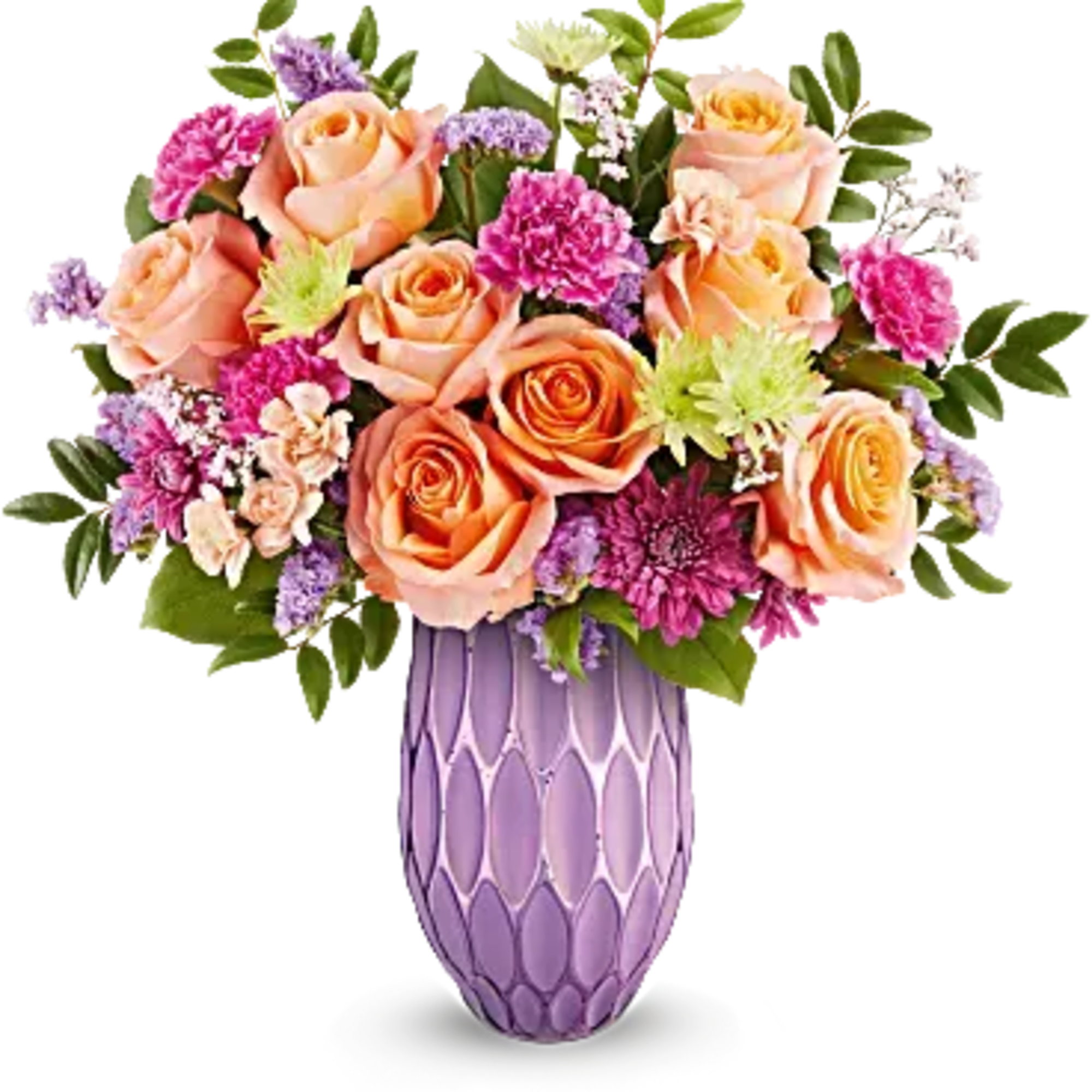 Make her Mother&#039;s Day shine with Teleflora&#039;s Pretty Glow Bouquet, featuring a