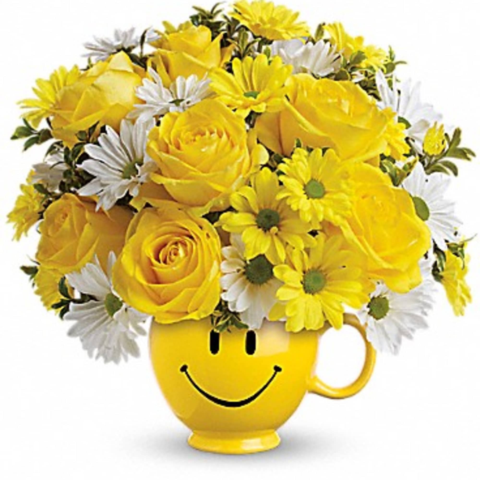 When you&#039;re looking to make someone smile, this happy face mug or