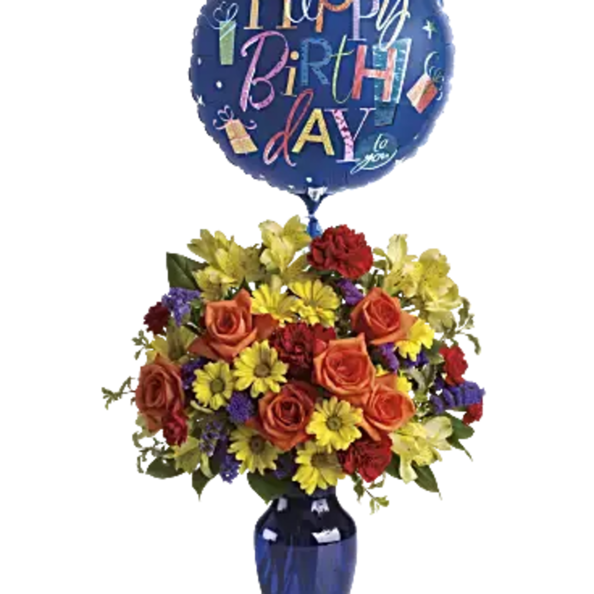 Make birthday spirits soar by sending this fabulously fun birthday bouquet and
