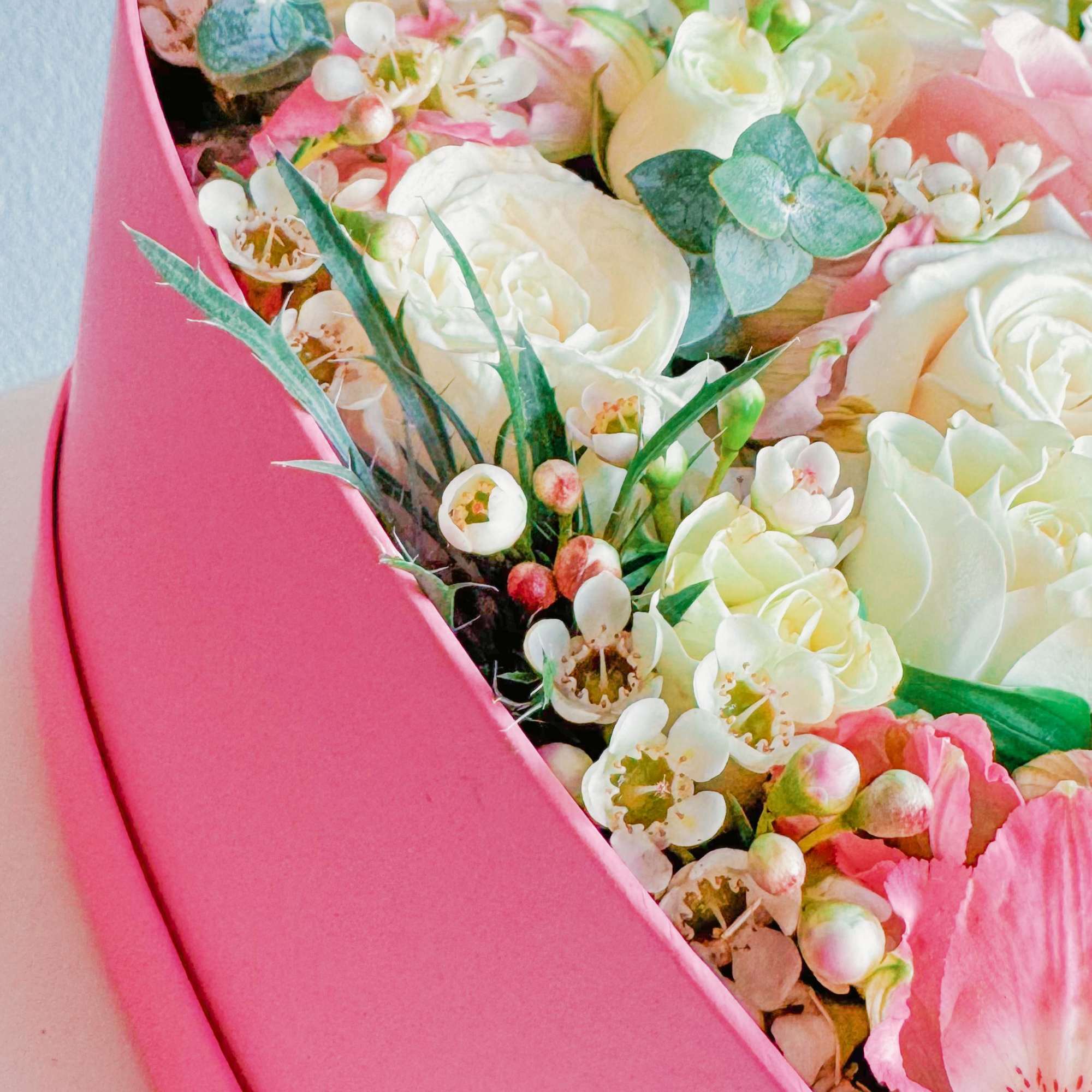 This pink pastel heart box is next level cute. It’s packed with This pink pastel heart box is next level cute. It’s packed with