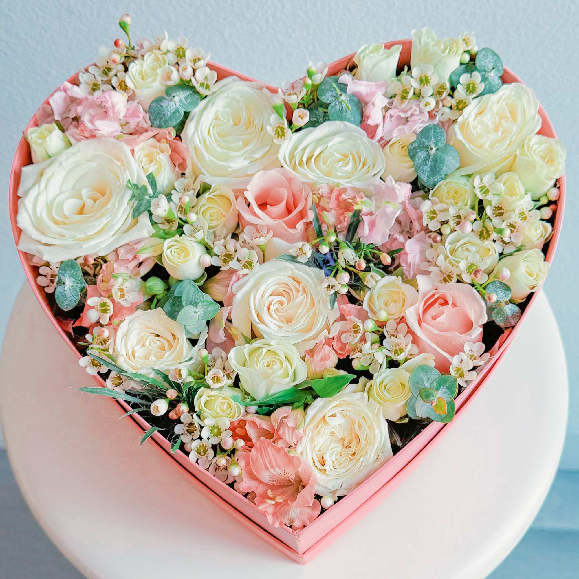 This pink pastel heart box is next level cute. It’s packed with This pink pastel heart box is next level cute. It’s packed with