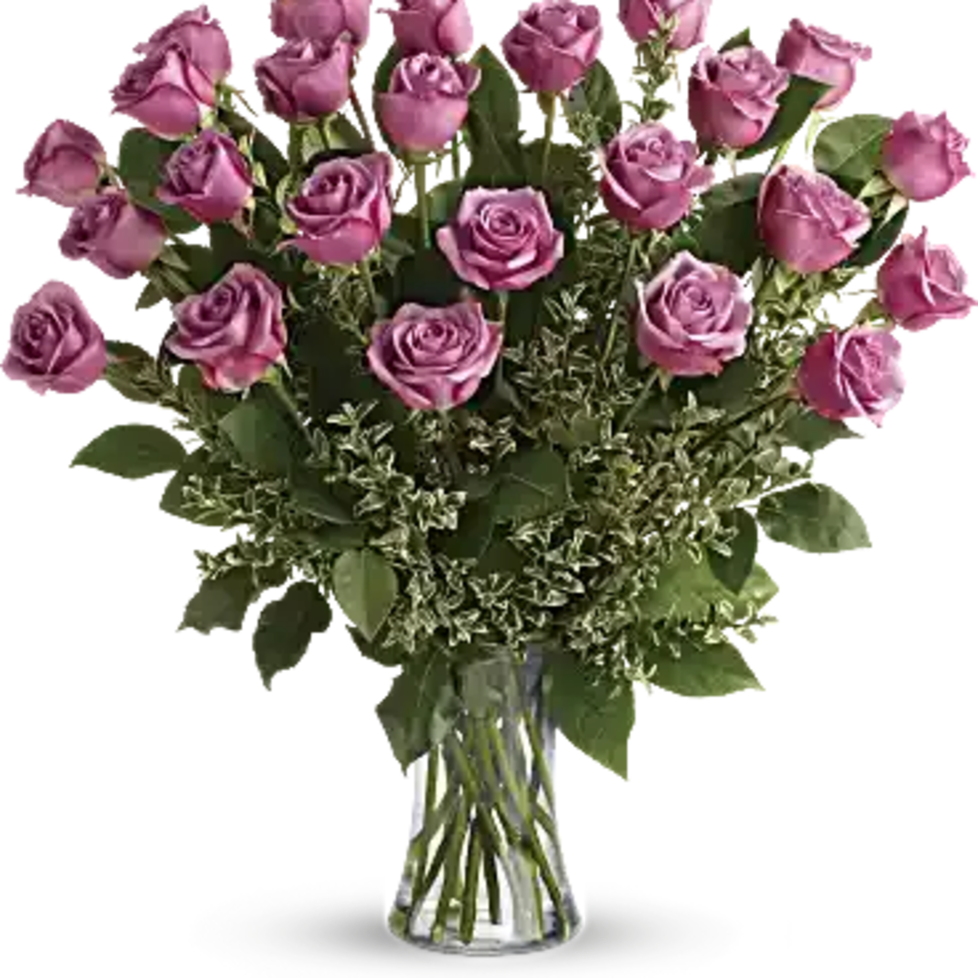 A gorgeous greeting for any occasion, this lovely lavender bouquet features one
