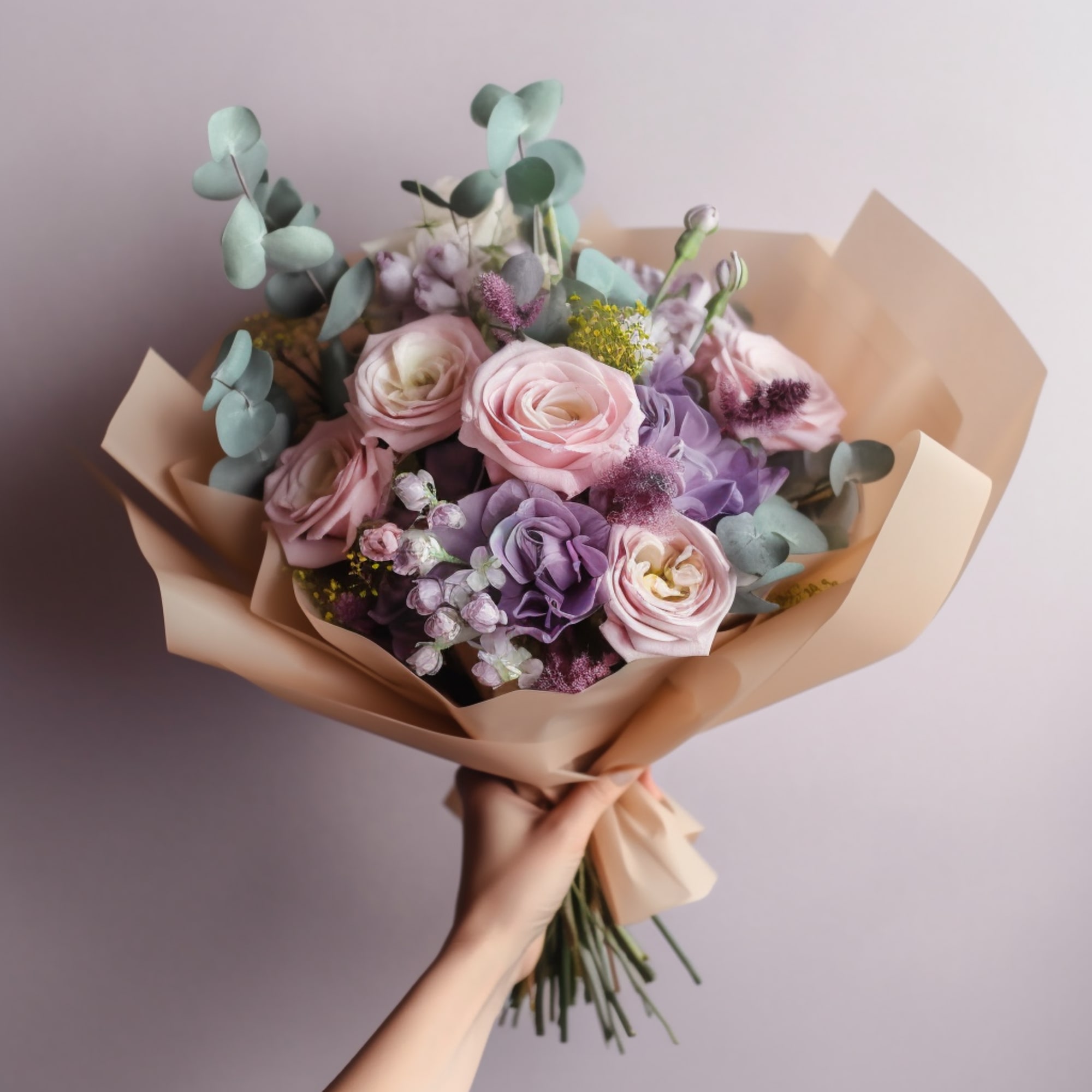 A perfect Flower Arrangement. Blue and white colors