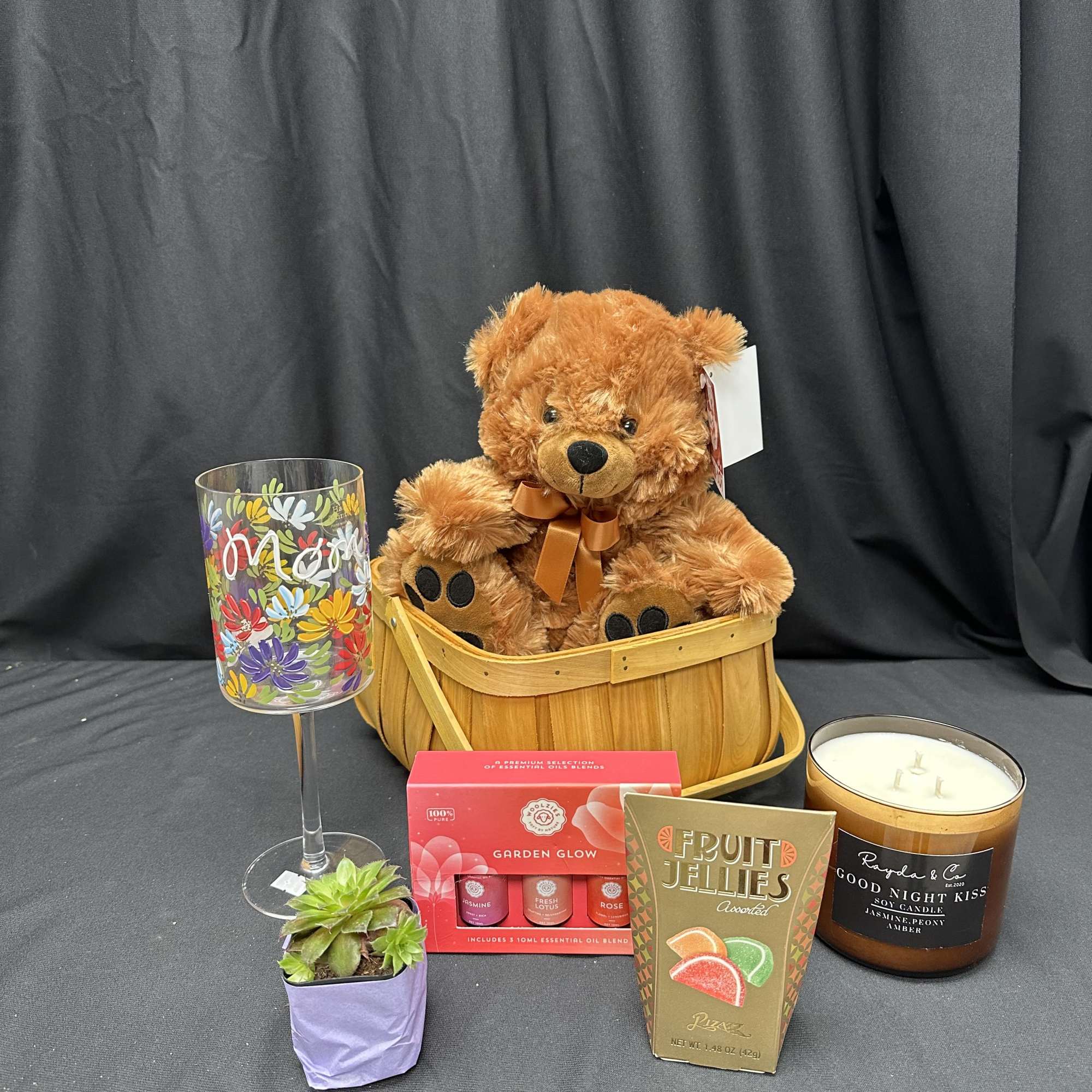Give Mom the gift of relaxation with Mom’s Comfort Basket. This thoughtful Give Mom the gift of relaxation with Mom’s Comfort Basket. This thoughtful