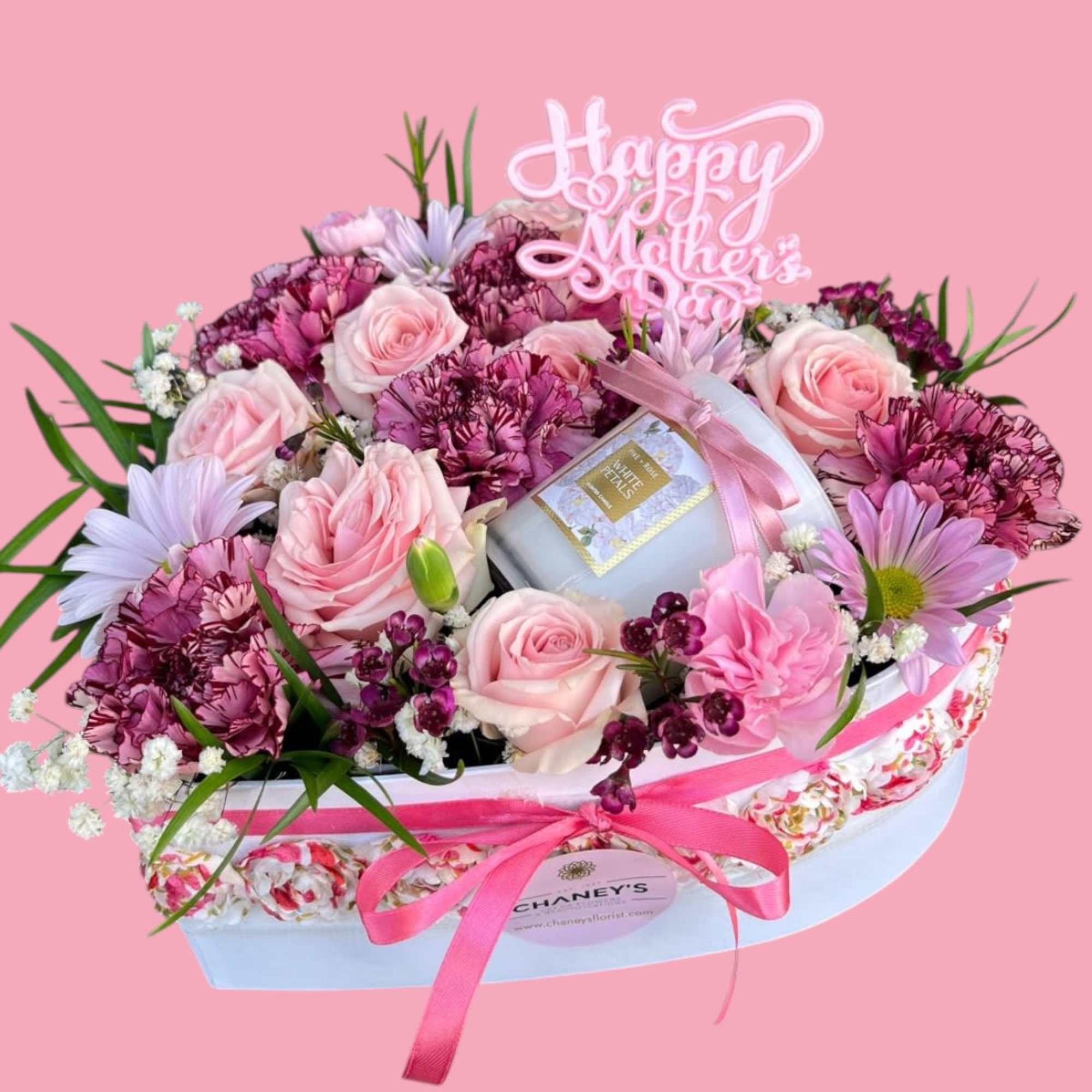 Surprise your recipient with this very special fresh cut heart box arrangement!