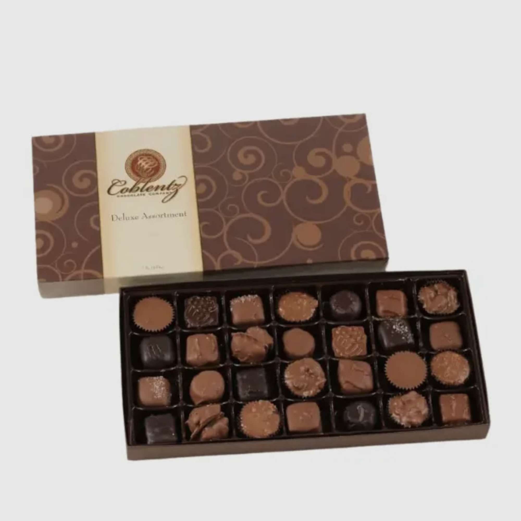 Send a box of our favorite chocolates. 
Perfect to add to your