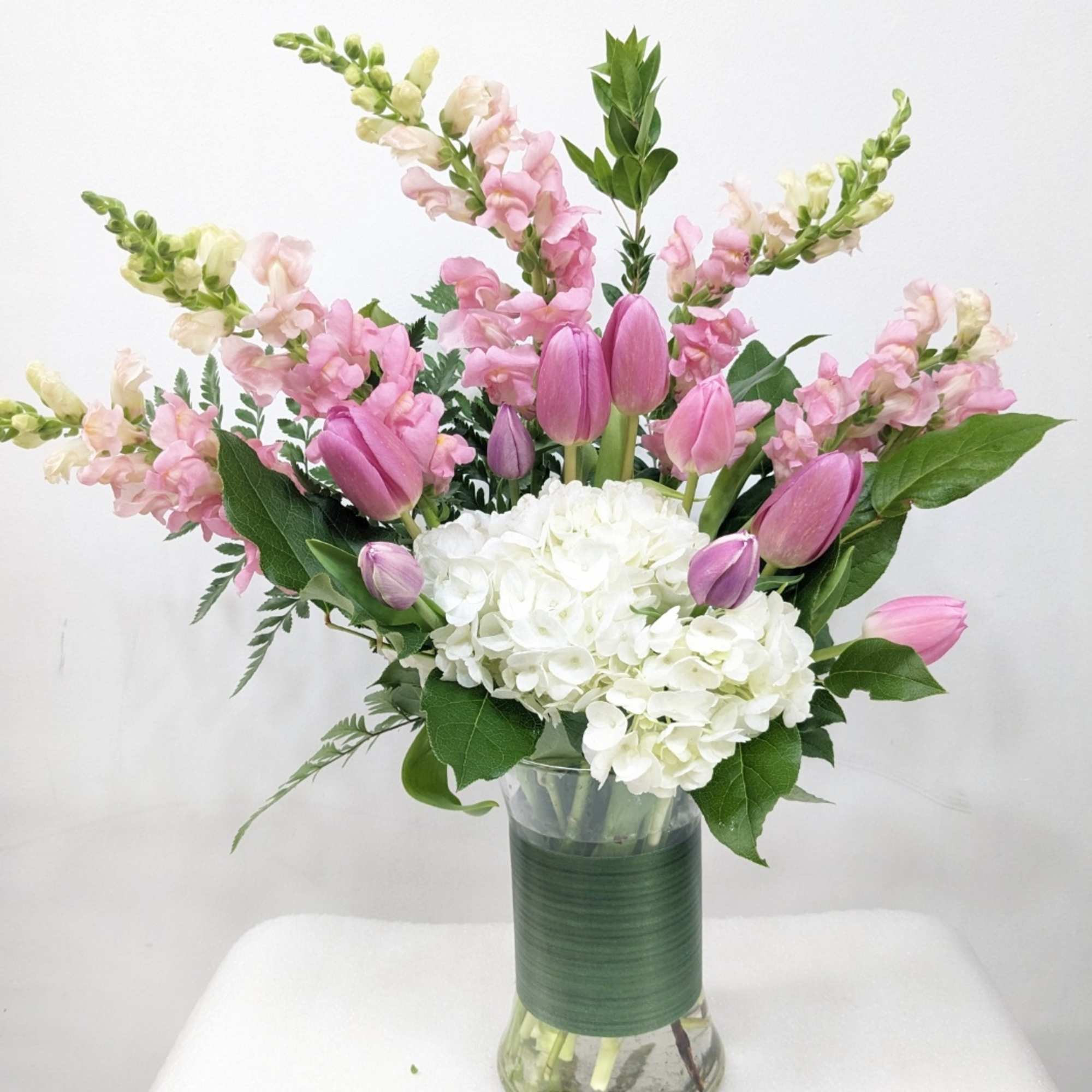 Show your appreciation with this sweet, fun bouquet. This arrangement contains white