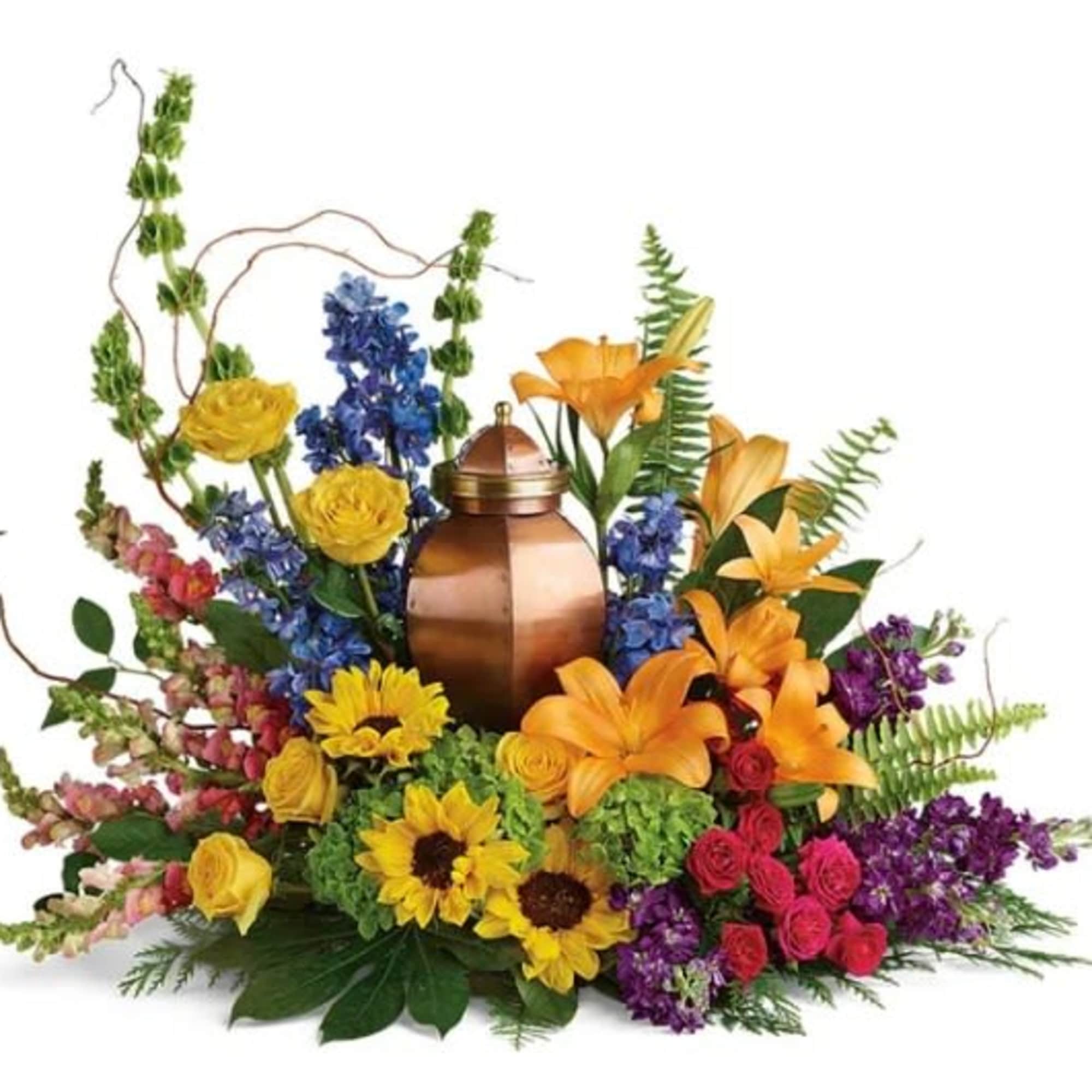 An all white tribute, this all white funeral urn is pure and