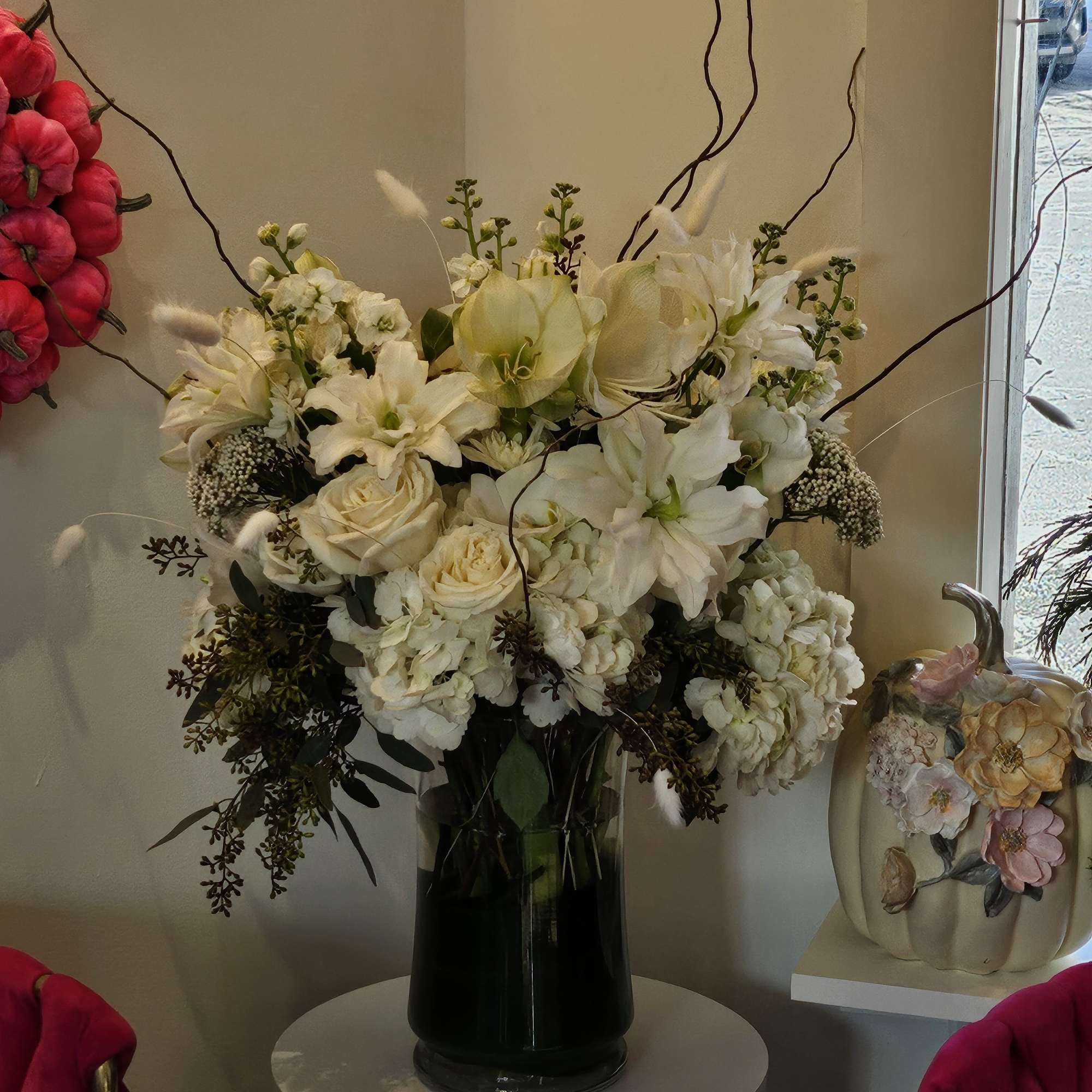 As hopeful as the bright horizon ahead, this glorious white bouquet of