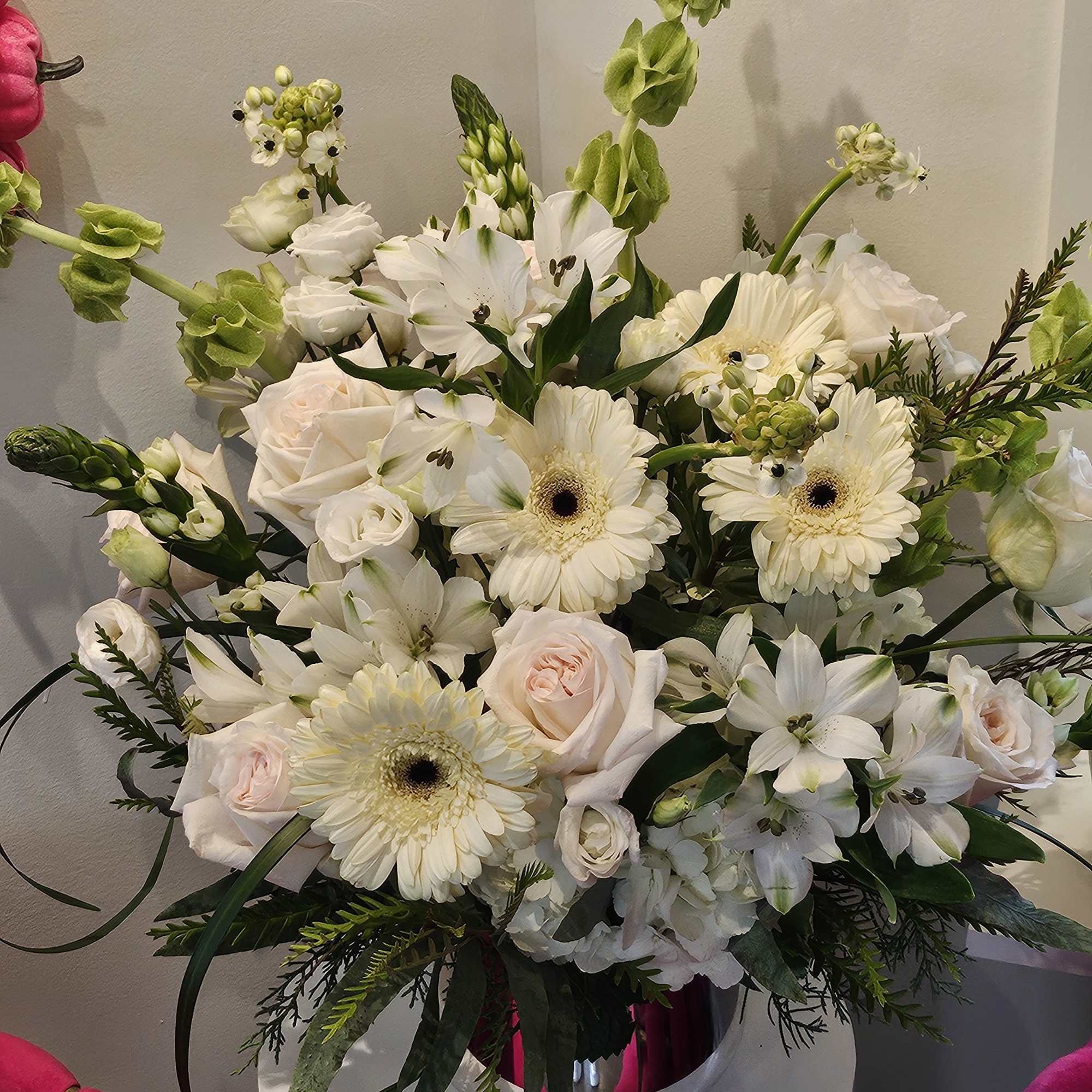 As hopeful as the bright horizon ahead, this glorious white bouquet of
