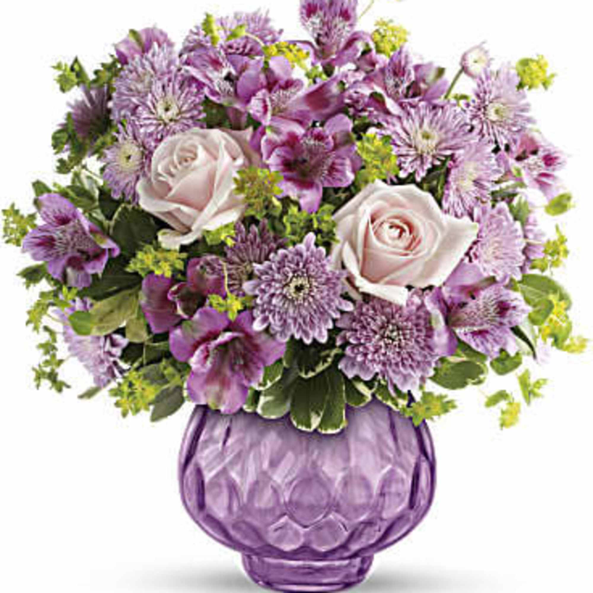Like fine chiffon, this luxurious lavender bouquet is fabulously feminine and delightfully