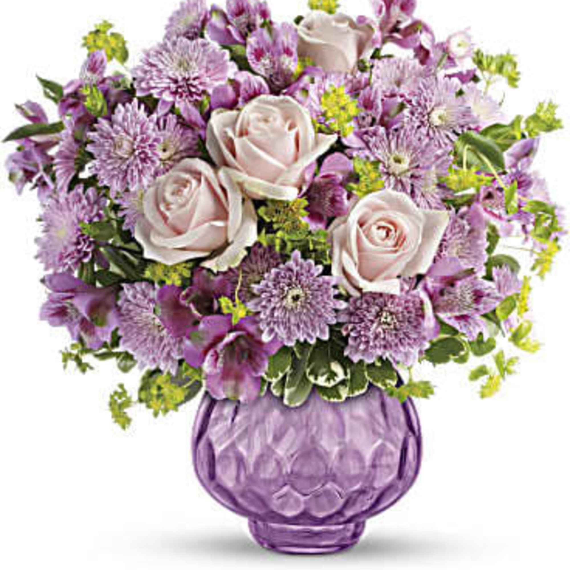Like fine chiffon, this luxurious lavender bouquet is fabulously feminine and delightfully
