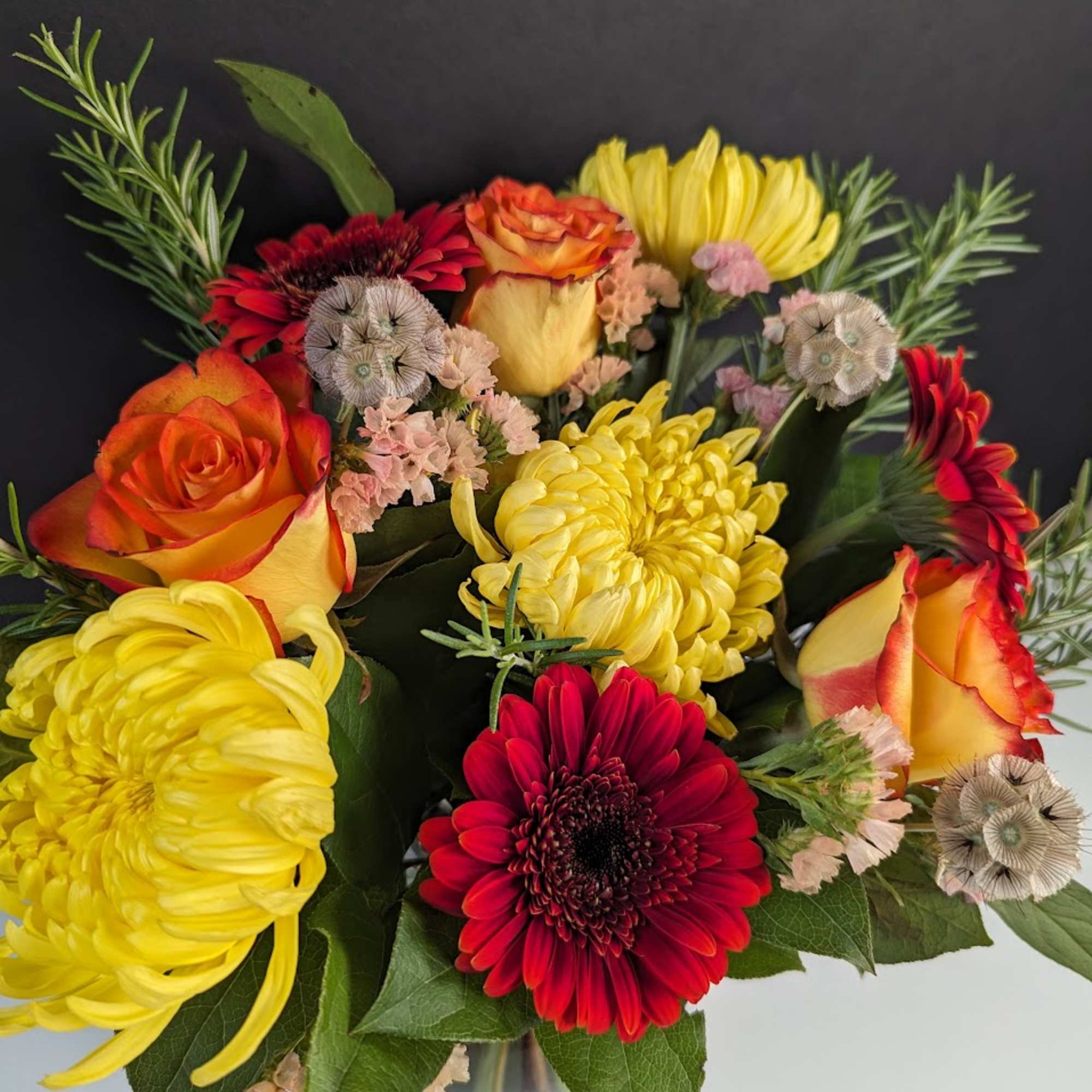 Golden Sunset Bouquet
Witness the breathtaking hues of a summer sunset with our Golden Sunset Bouquet
Witness the breathtaking hues of a summer sunset with our