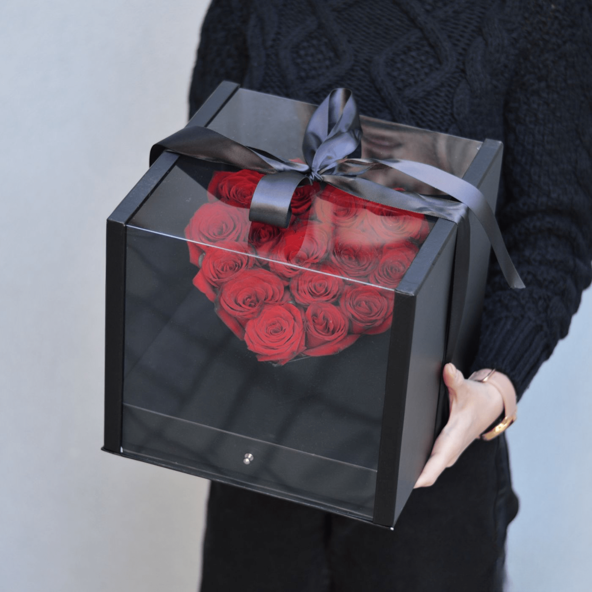 Red Passion Heart is a striking floral arrangement that exudes intense emotion