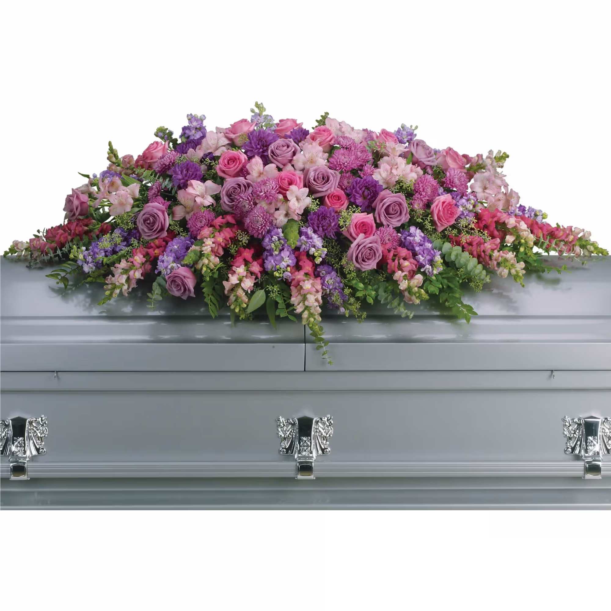 T235-2A Lavender Tribute Casket Spray in South Ogden, UT | Floral